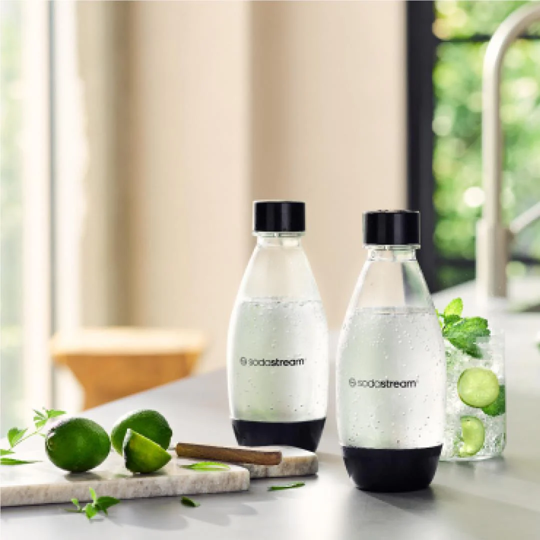 SodaStream Fuse 500ml Bottles Dishwasher Safe Twin-Pack (Black) - Image 2