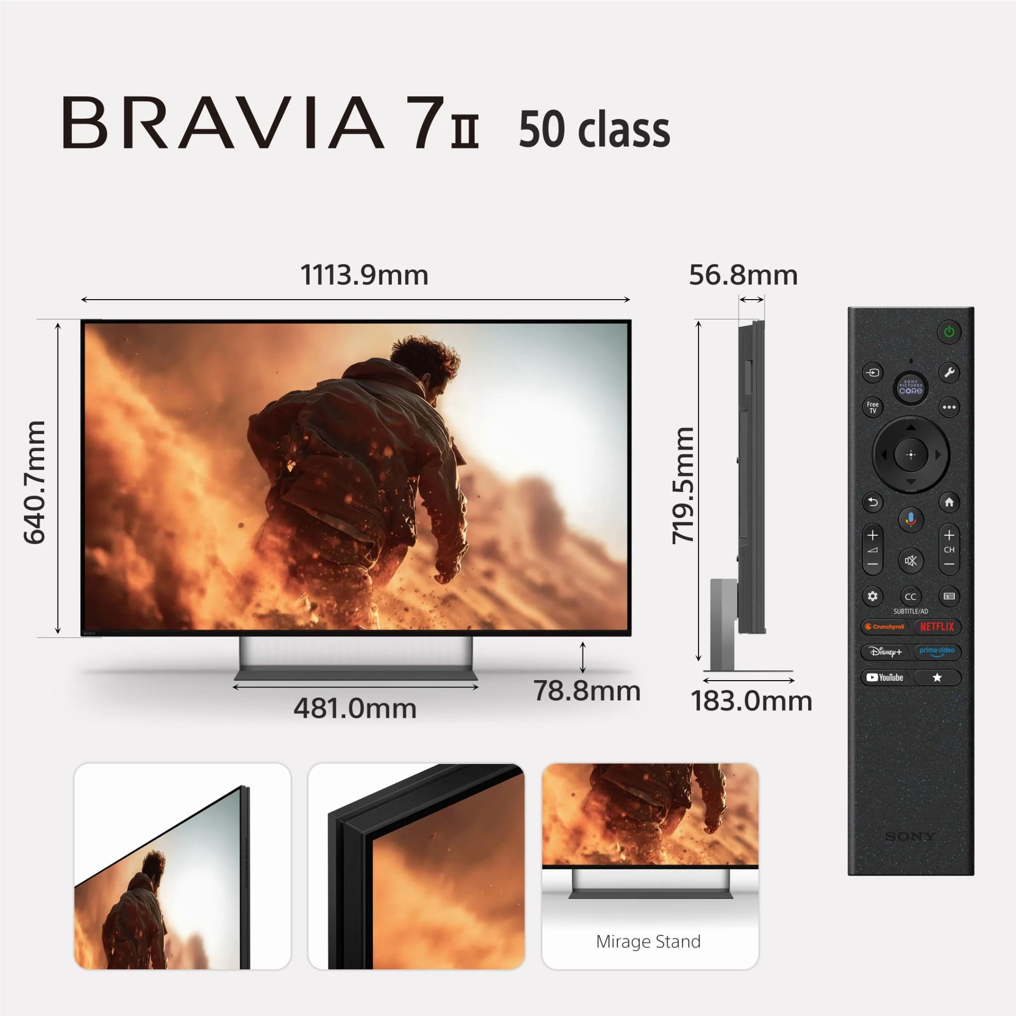 Sony 50" BRAVIA 7 II True RGB Mini-LED AI 4K Google TV [2026] - Image 15