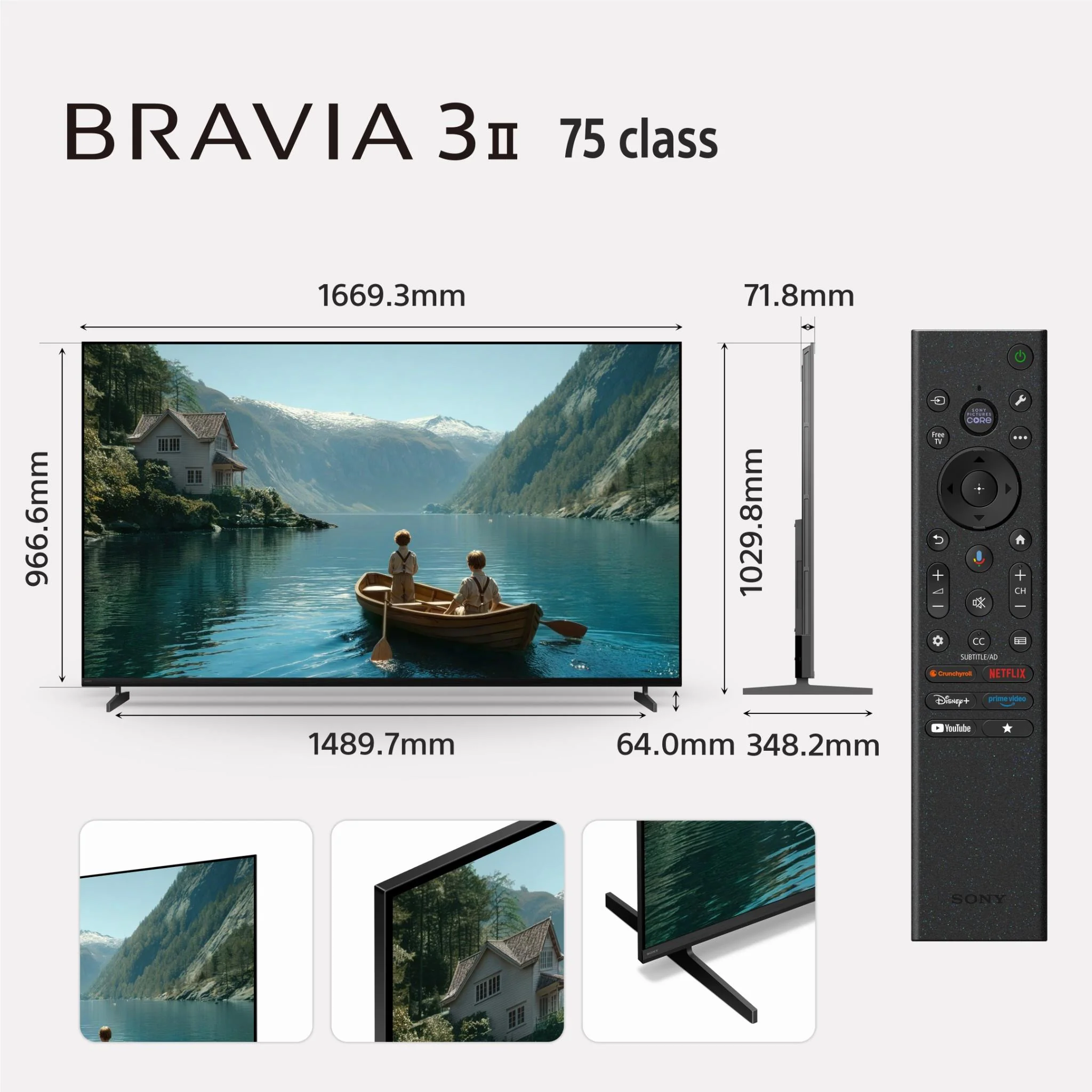 Sony 75" BRAVIA 3 II 4K LED HDR Google TV [2026] - Image 12