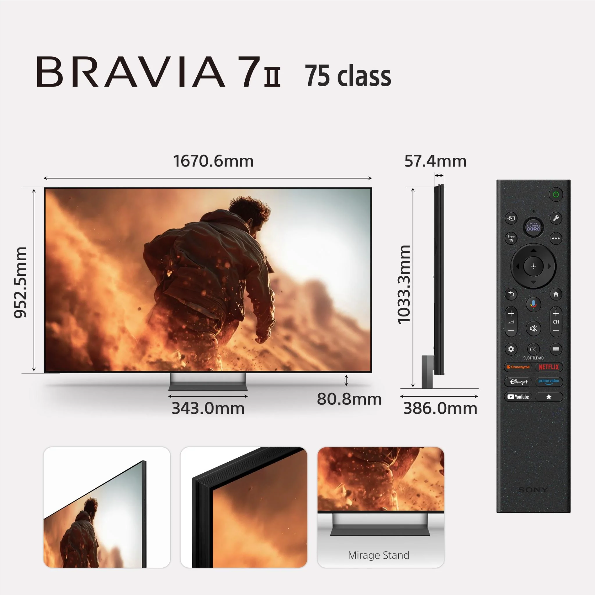 Sony 75" BRAVIA 7 II True RGB Mini-LED AI 4K Google TV [2026] - Image 15