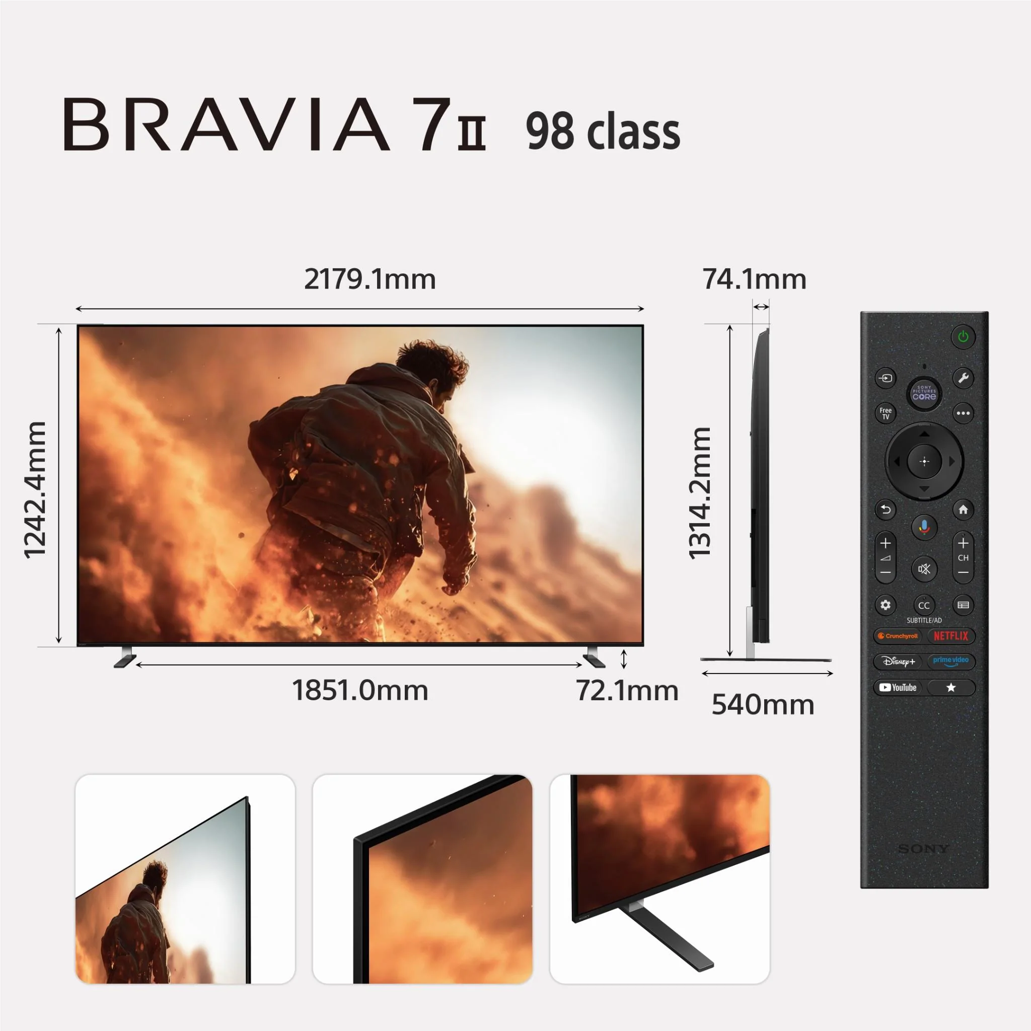 Sony 98" BRAVIA 7 II True RGB Mini-LED AI 4K Google TV [2026] - Image 15