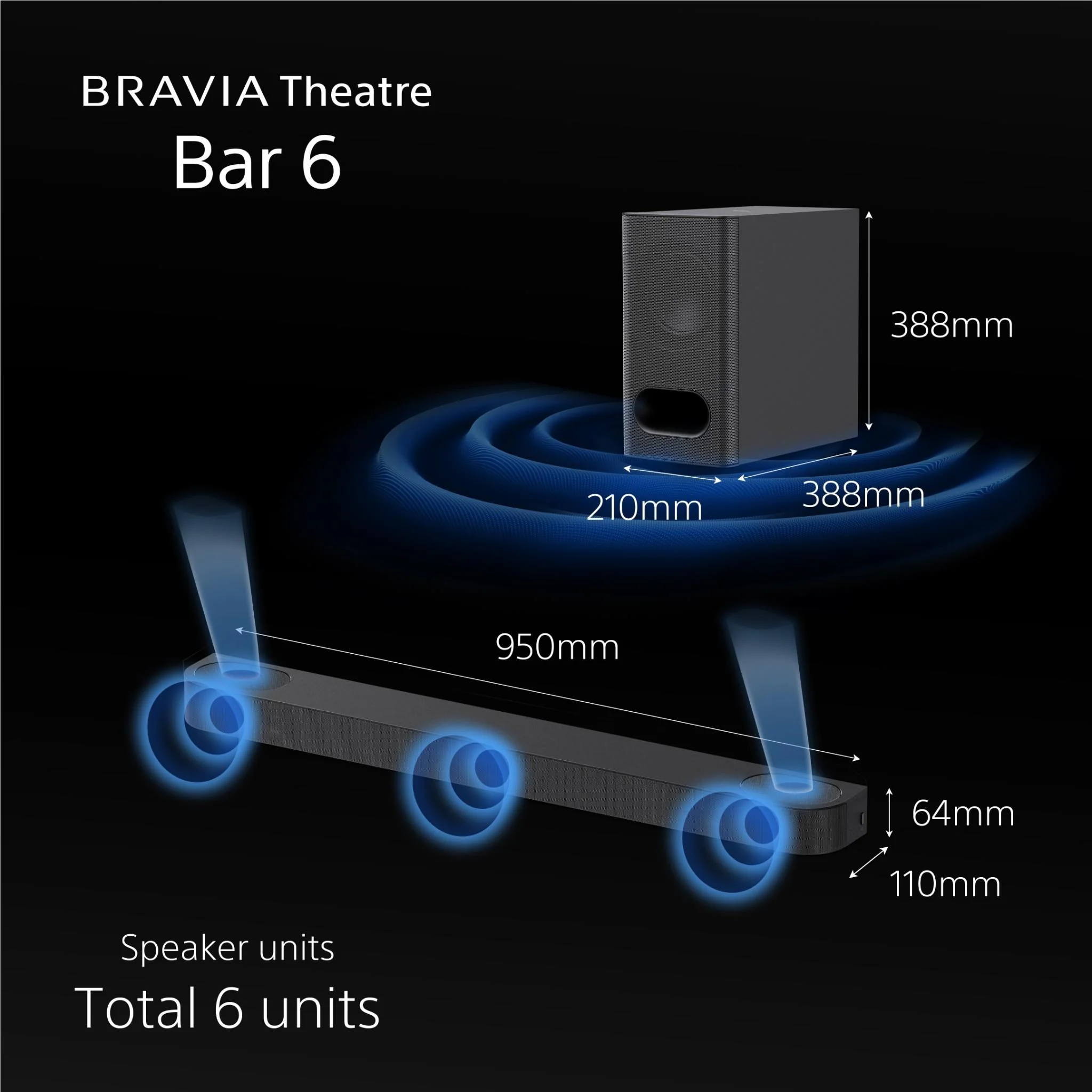 Sony BRAVIA Theatre Bar 6 Soundbar with Wireless Subwoofer - Image 9