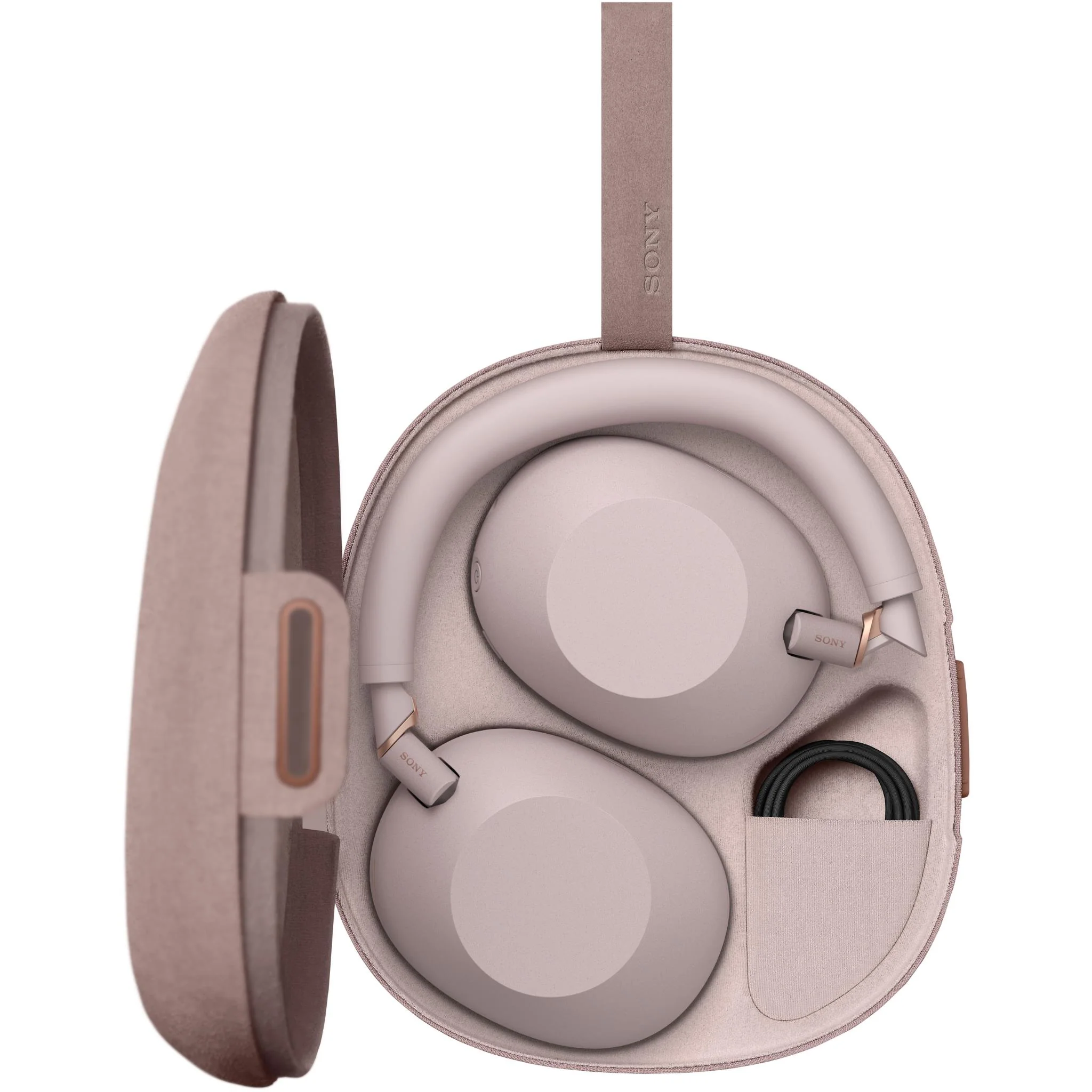 Sony WH-1000XM6 Premium Noise Cancelling Wireless Over-Ear Headphones (Sand Pink) - Image 7