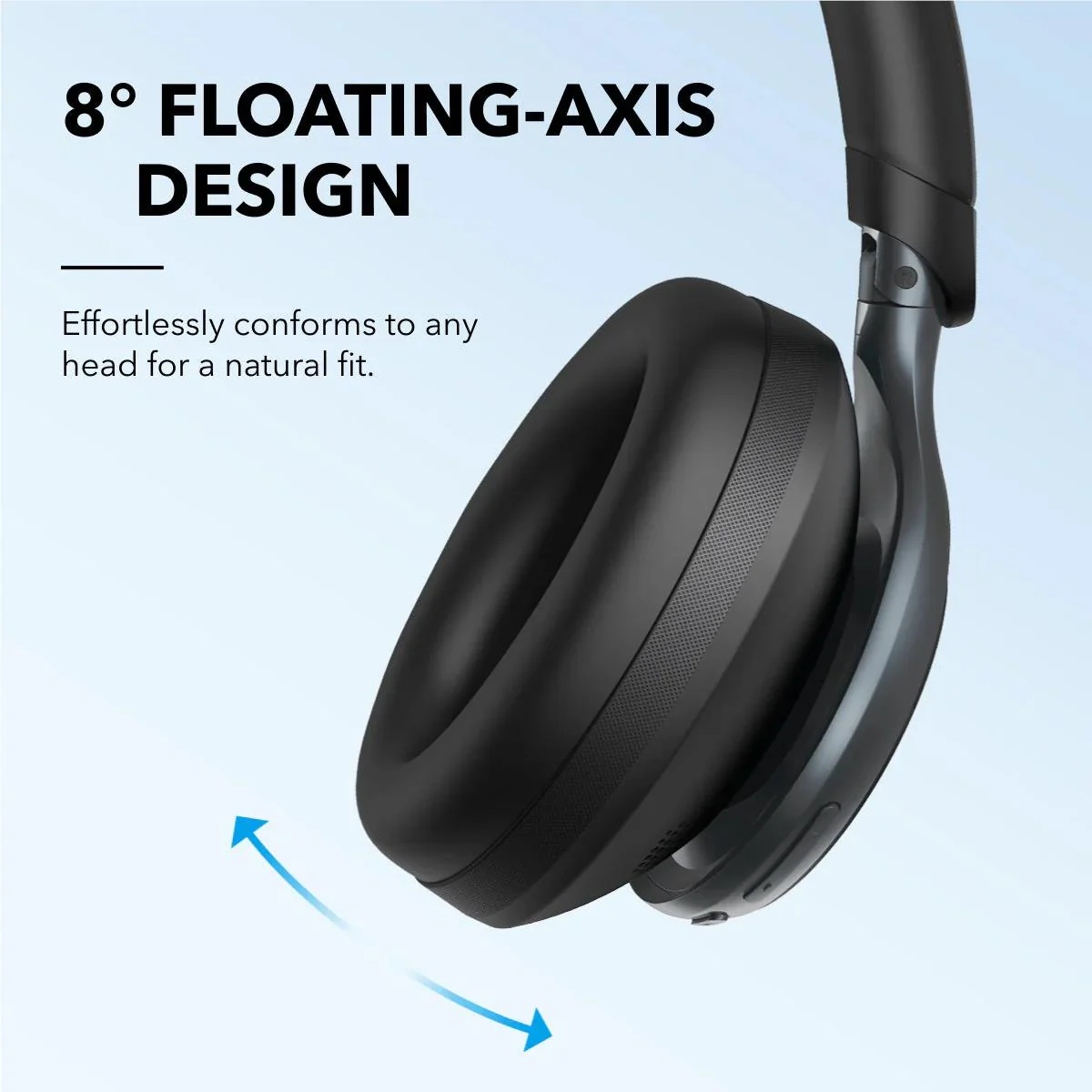 soundcore Space One Noise Cancelling Over-ear Headphones (Black) - Image 9