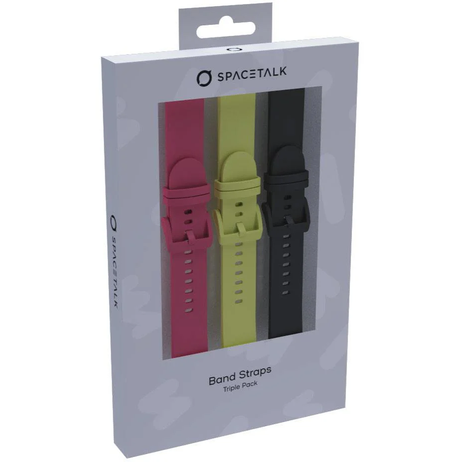 SPACETALK Adventurer 2 / Loop Band Strap [3 Pack] (Black/Lemon/Cherry) - Image 2