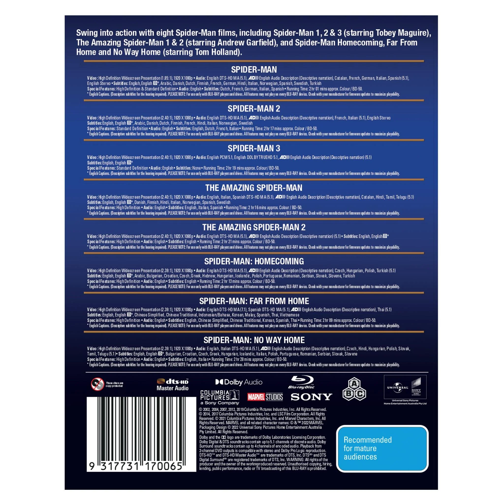 Spider-Man - 8 Movie Pack - Image 3