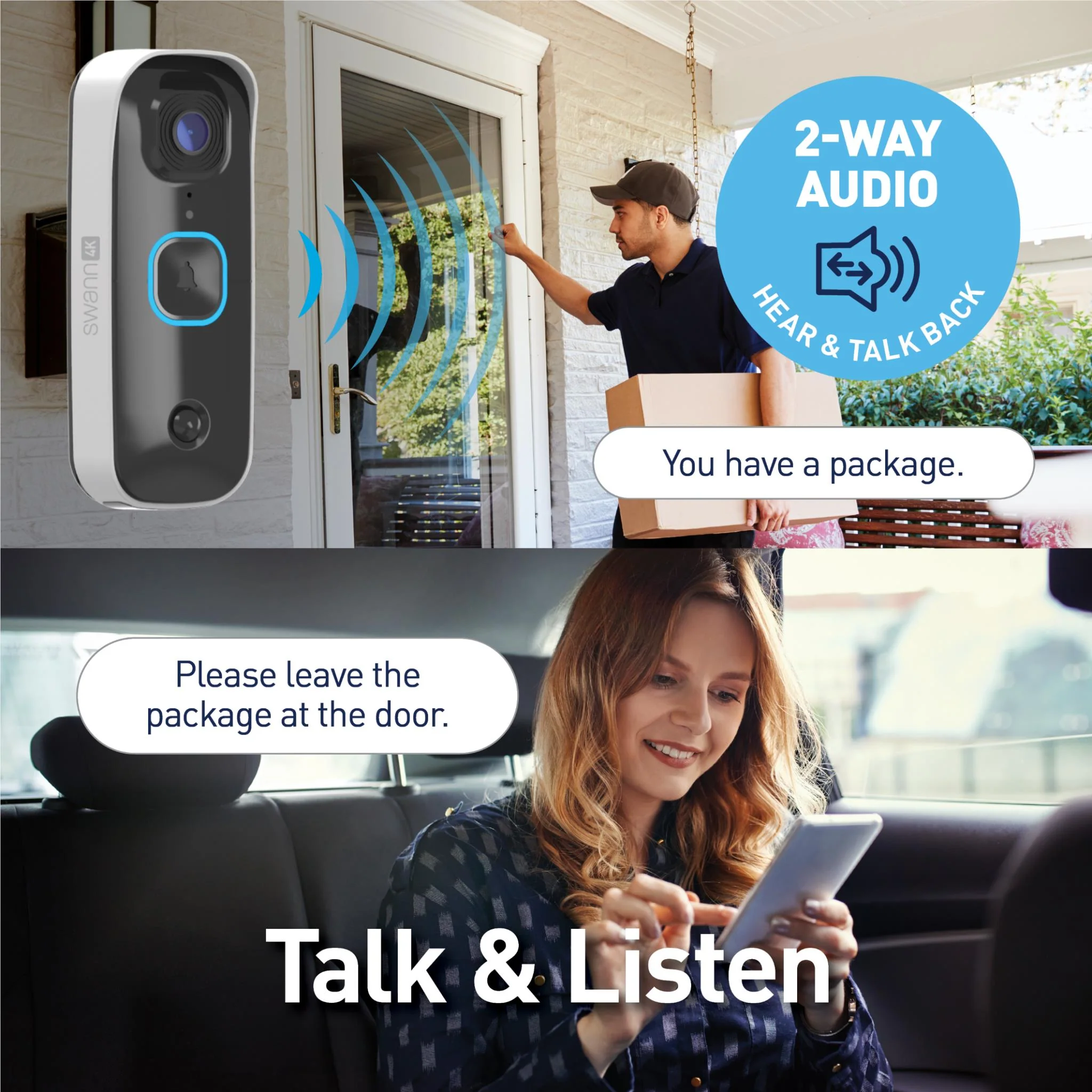 Swann SwannBuddy 4K Video Doorbell with Chime - Image 9