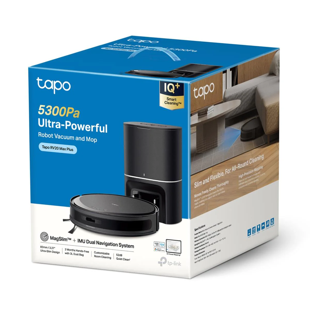 Tapo RV20 Max Plus MagSlim LiDAR Navigation Robot Vacuum & Mop - Image 15