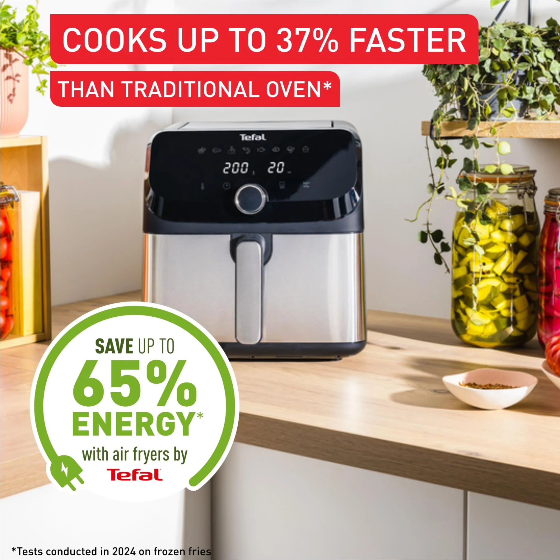 Tefal EY855D Easy Fry Mega 7.5L Air Fryer - Image 4