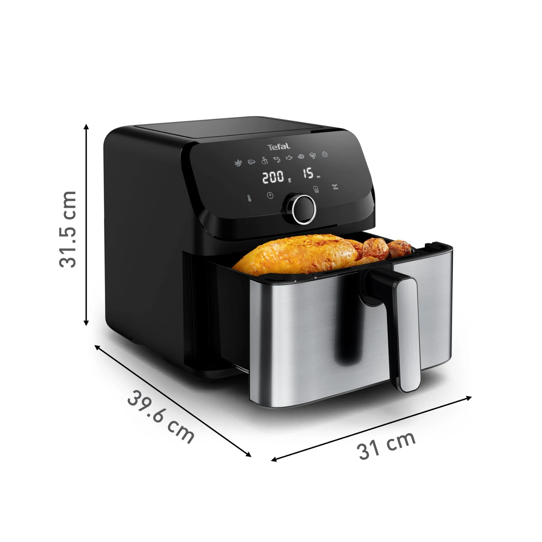 Tefal EY855D Easy Fry Mega 7.5L Air Fryer - Image 7