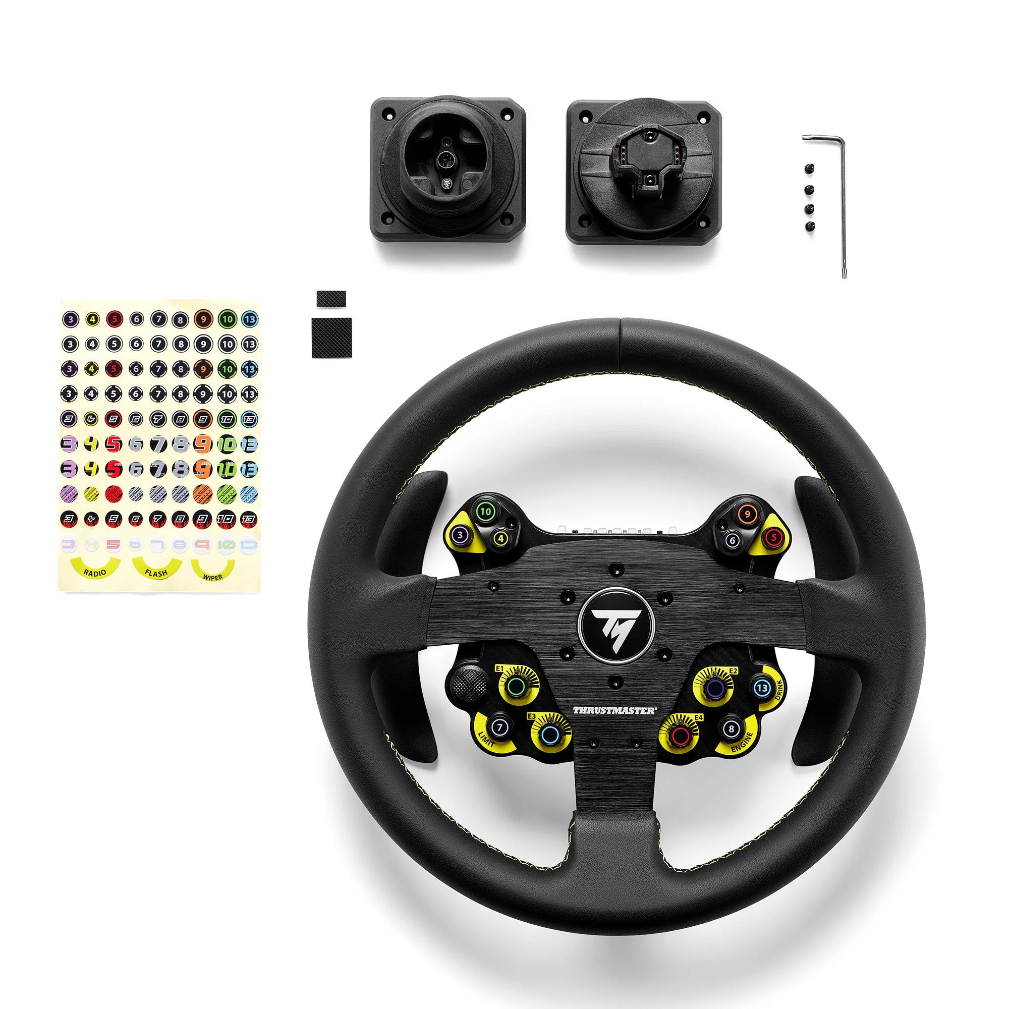 Thrustmaster EVO Racing 32R Leather, Round Leather-Wrapped Wheel Rim & Detachable Hub - Image 4