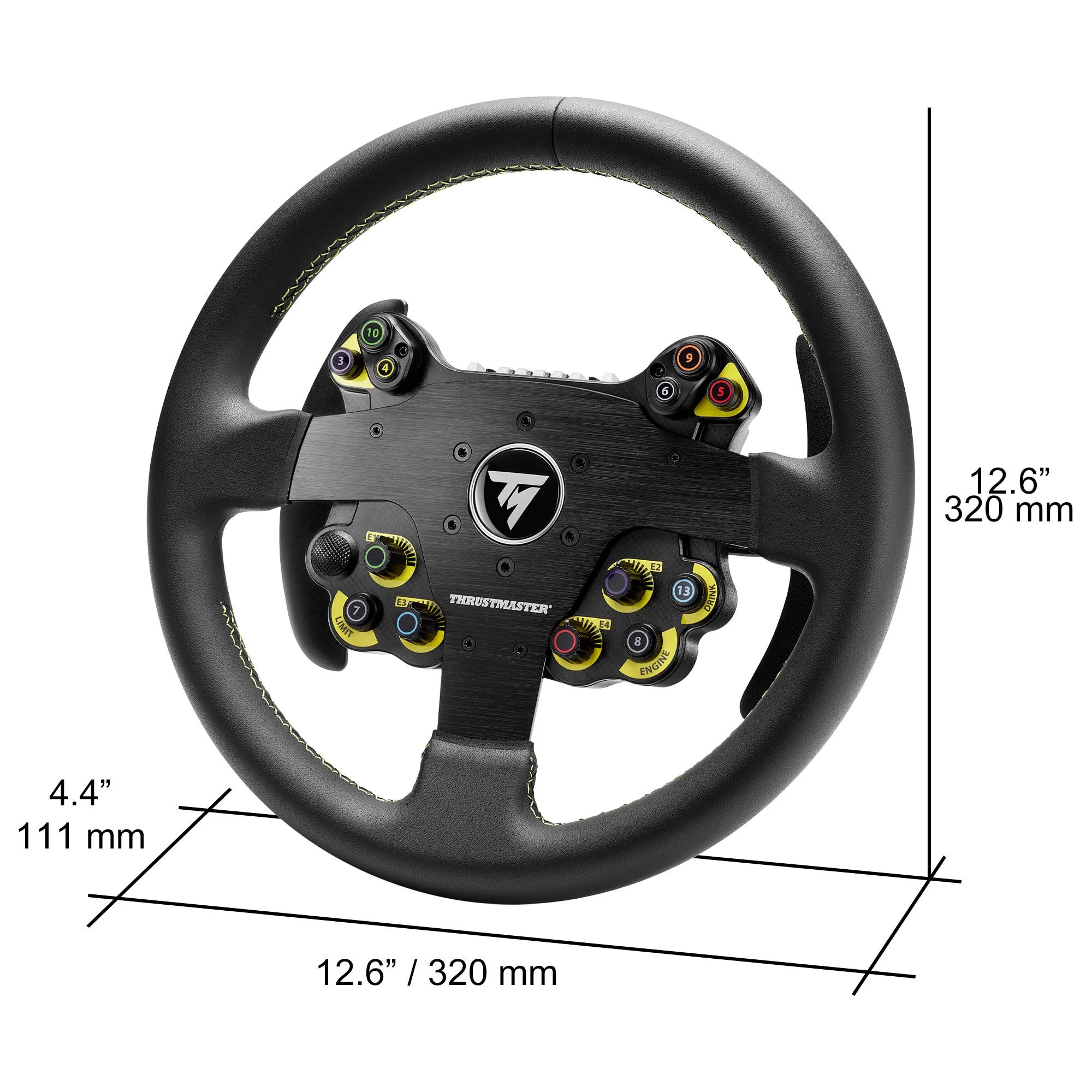 Thrustmaster EVO Racing 32R Leather, Round Leather-Wrapped Wheel Rim & Detachable Hub - Image 5