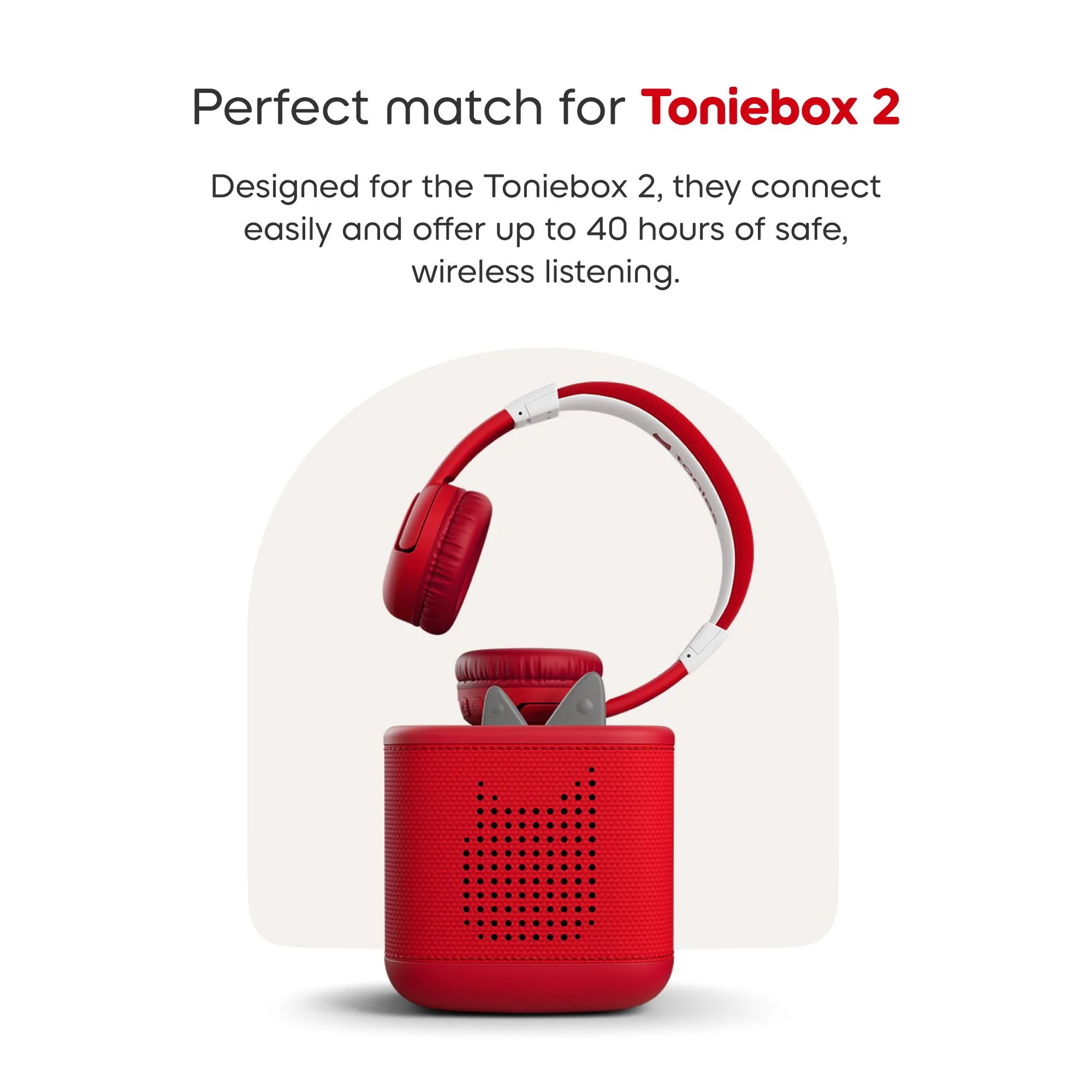 tonies Bluetooth Headphones (Sunset Red) - Image 5