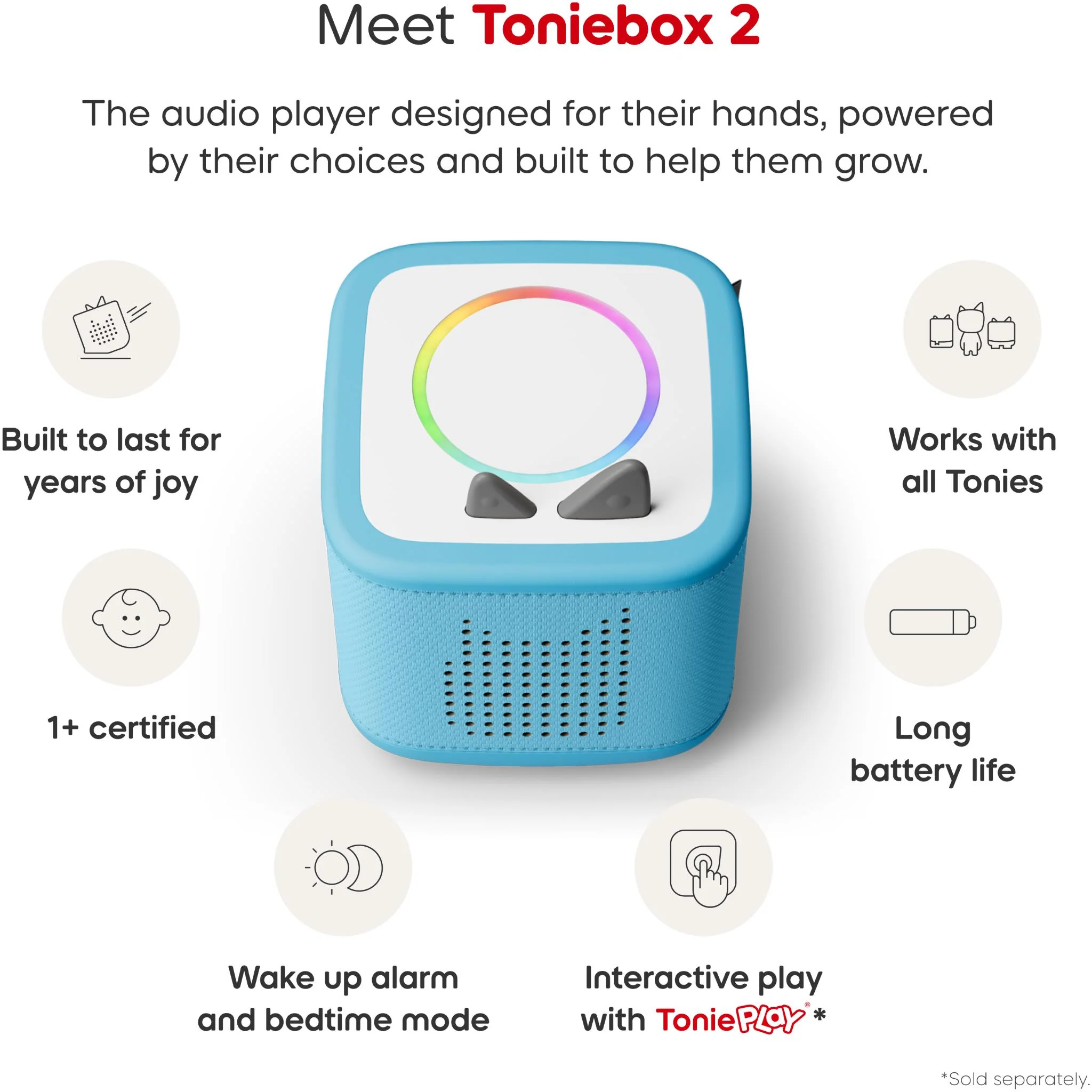 tonies Toniebox 2 Bluey Play Set (Blue) - Image 4