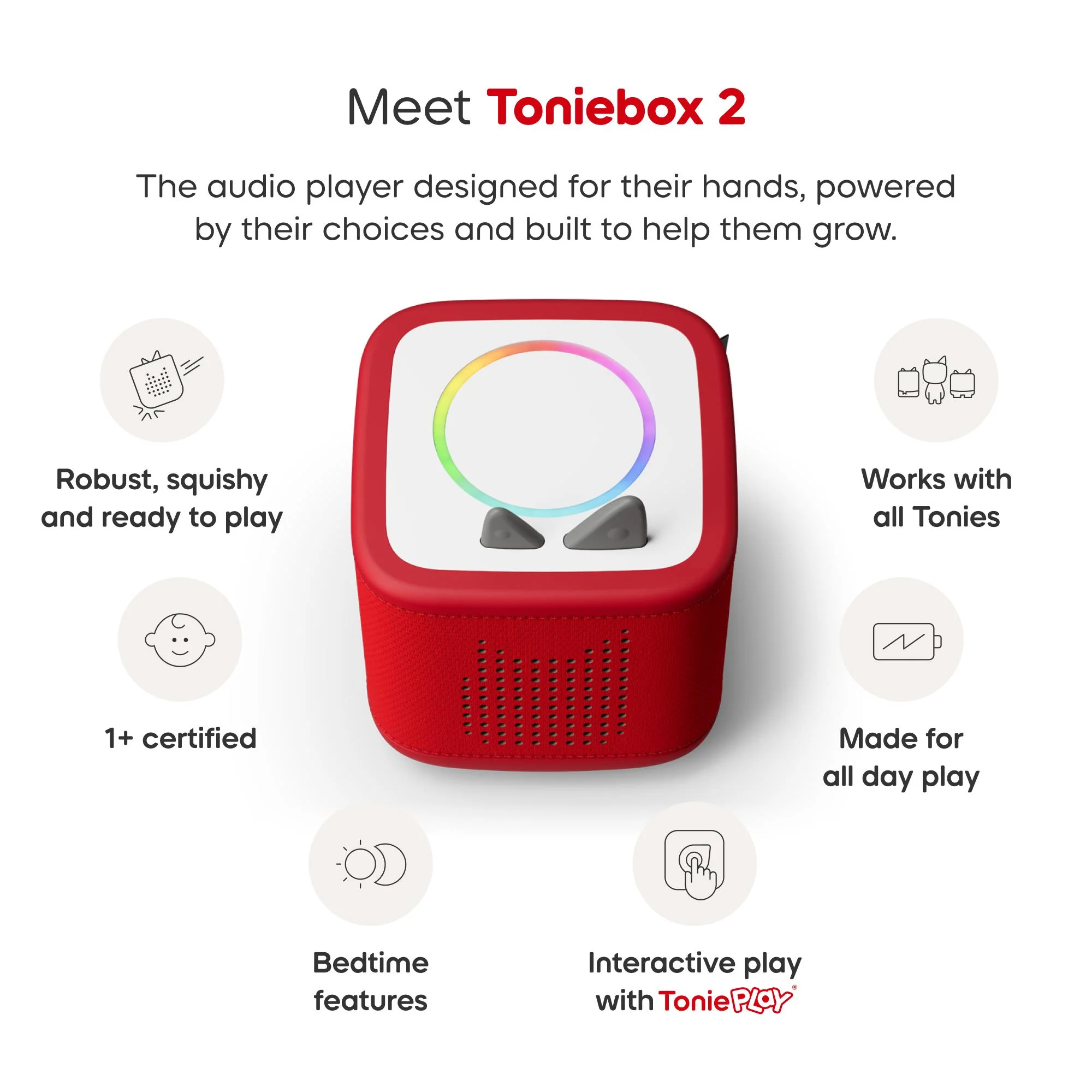 tonies Toniebox 2 PAW Patrol Full Play Set (Sunset Red) - Image 4