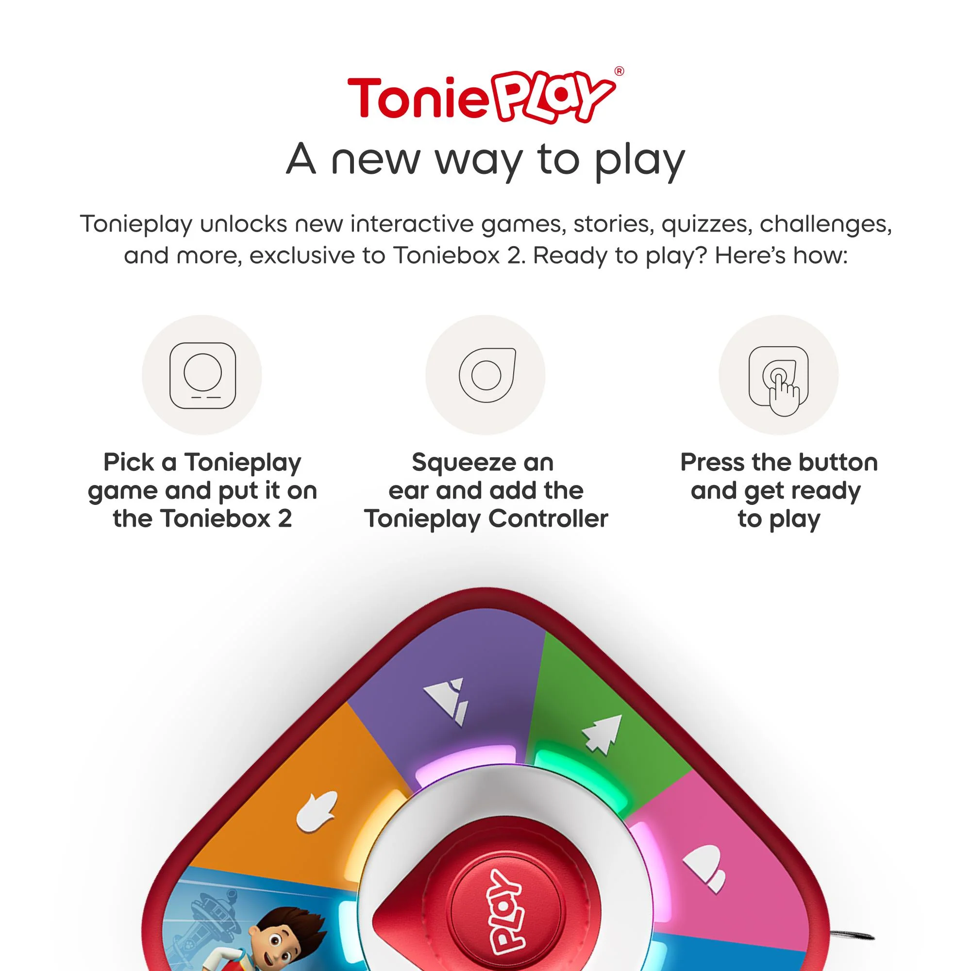 tonies Toniebox 2 PAW Patrol Full Play Set (Sunset Red) - Image 5