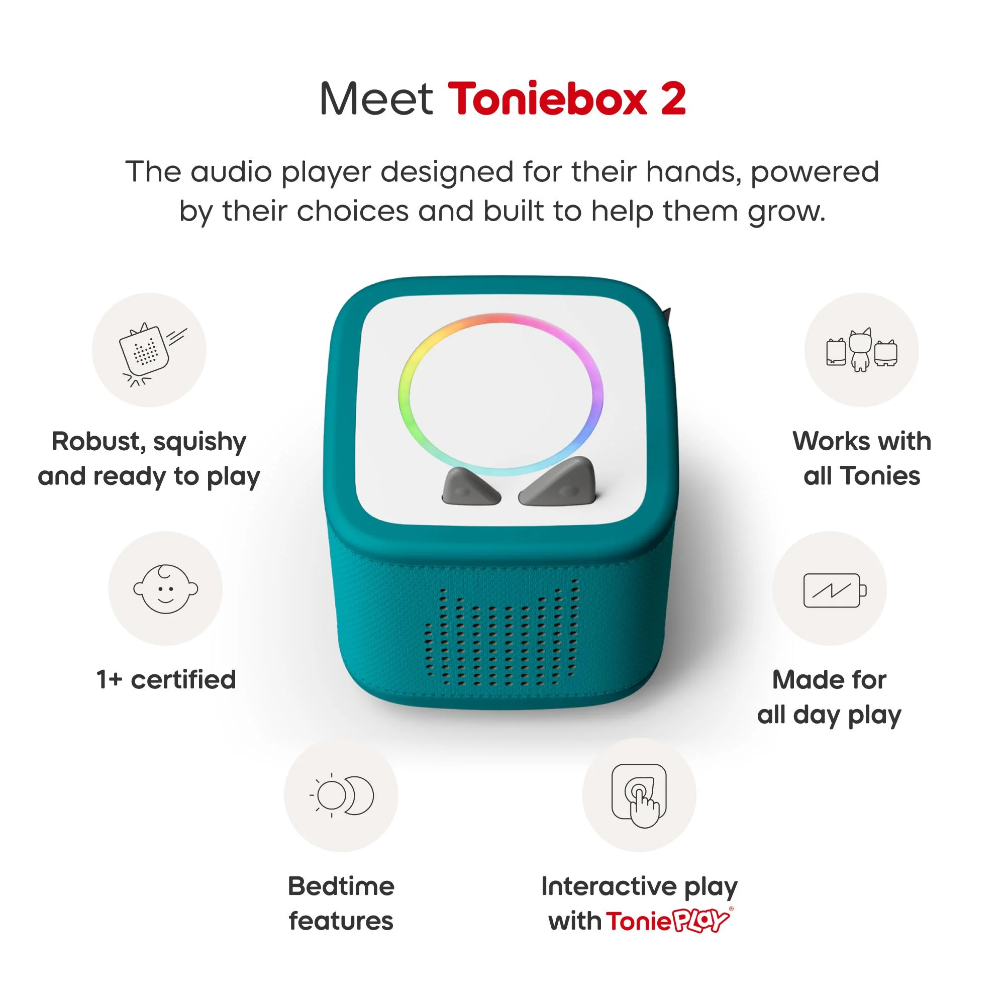tonies Toniebox 2 Paw Patrol Full Play Set (Tropical Teal) - Image 4