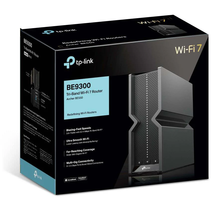 TP-Link Archer BE550 Tri-Band BE9300 WiFi 7 Router - Image 8