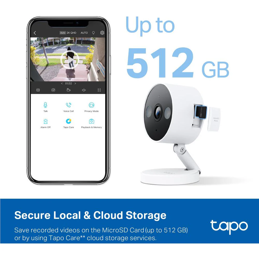 TP-Link Tapo C120 2K Indoor/Outdoor Wi-Fi Home Security Camera - Image 7