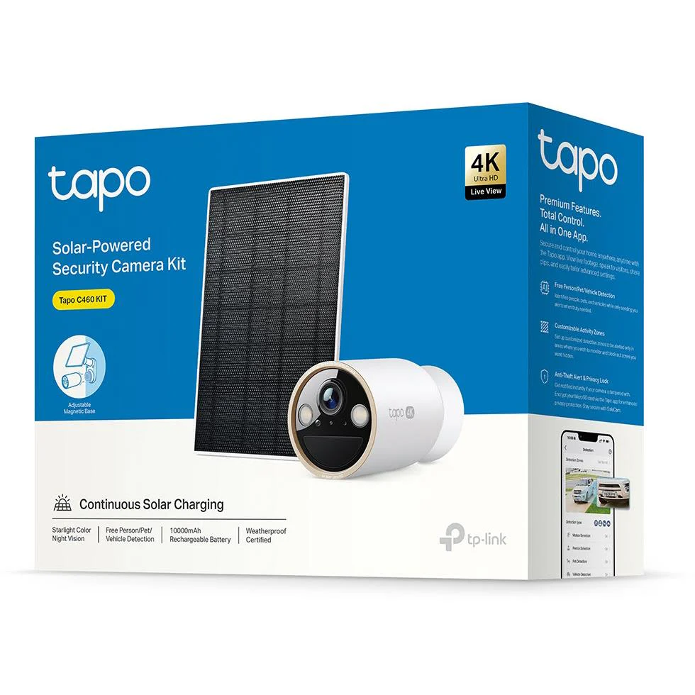 TP-Link Tapo C460 4K Solar-Powered Security Camera Kit - Image 11