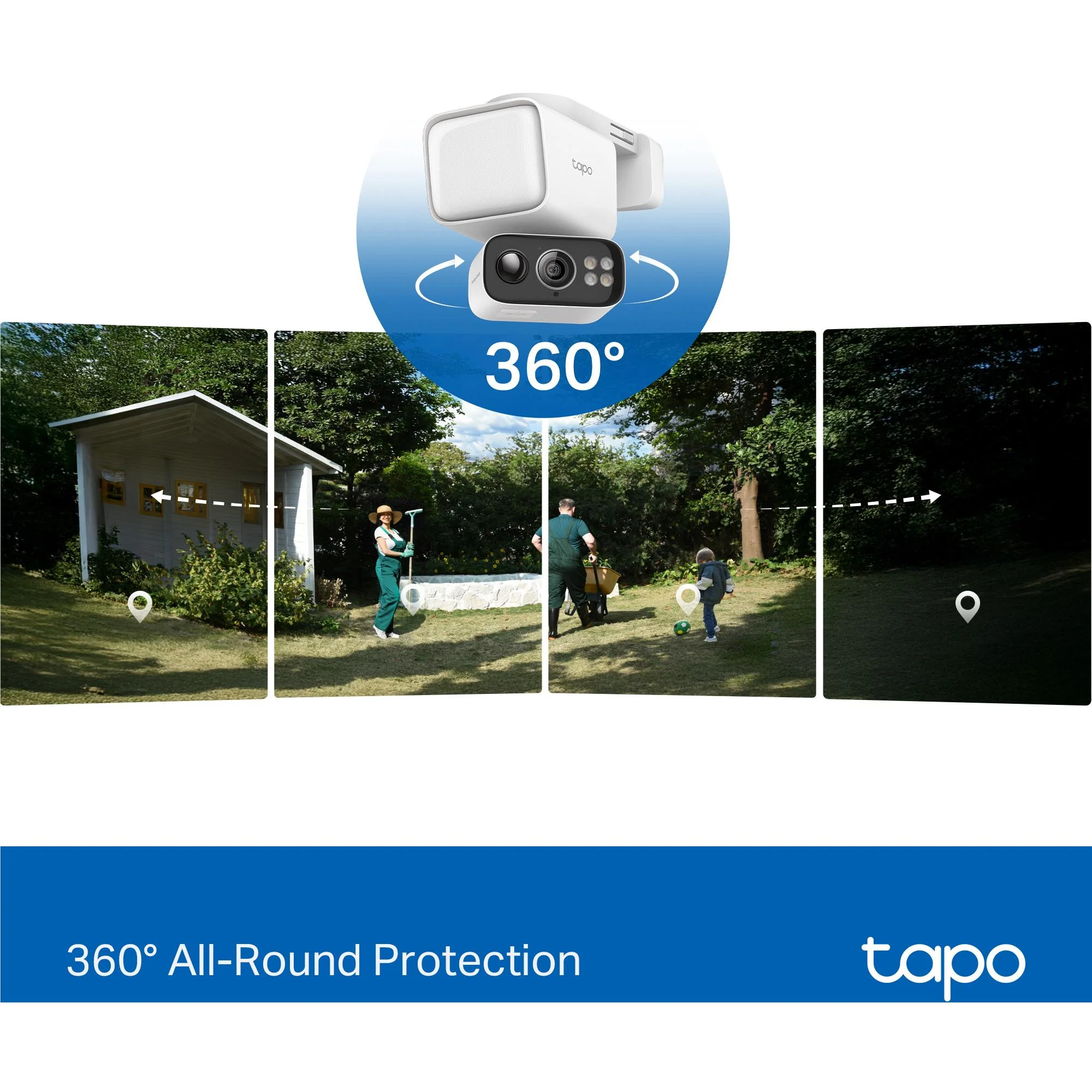 TP-Link Tapo C615F Solar-Powered Floodlight Pan/Tilt Security Camera Kit - Image 7