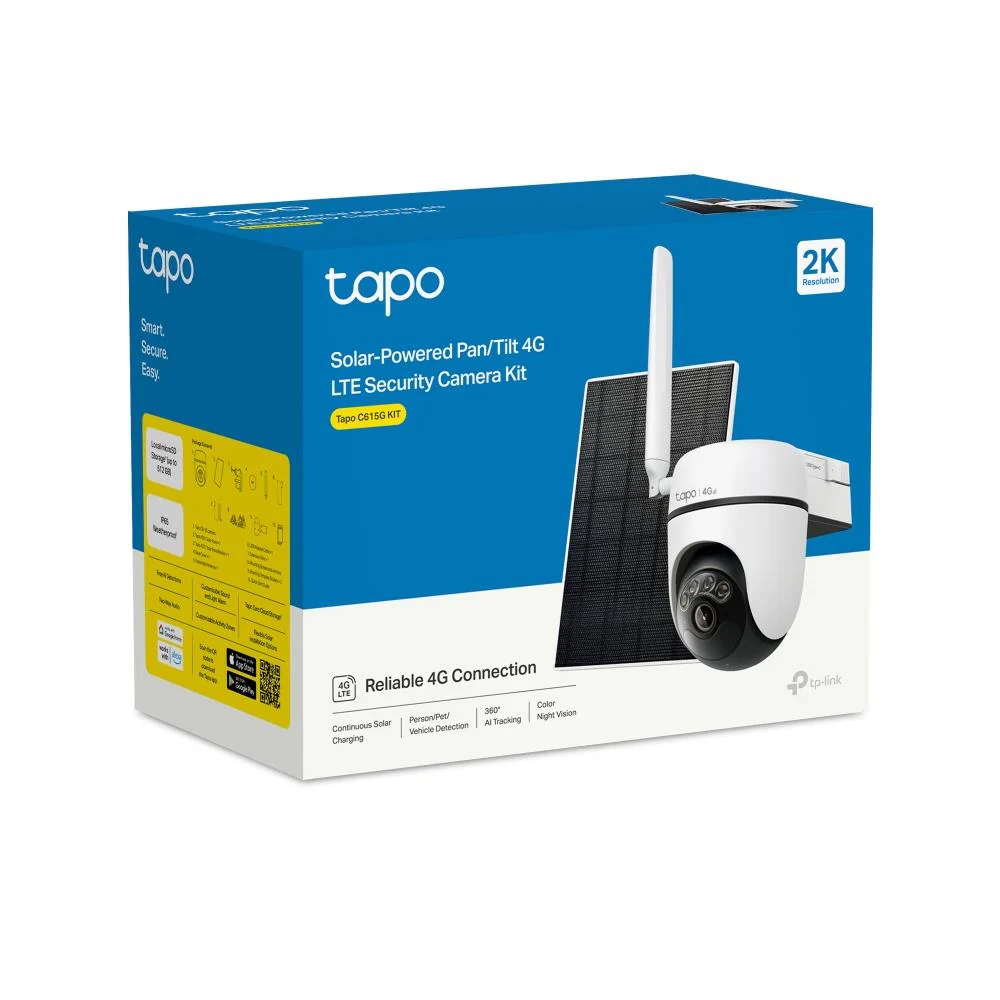 TP-Link Tapo C615G Solar-Powered Pan/Tilt 4G LTE Security Camera Kit - Image 14