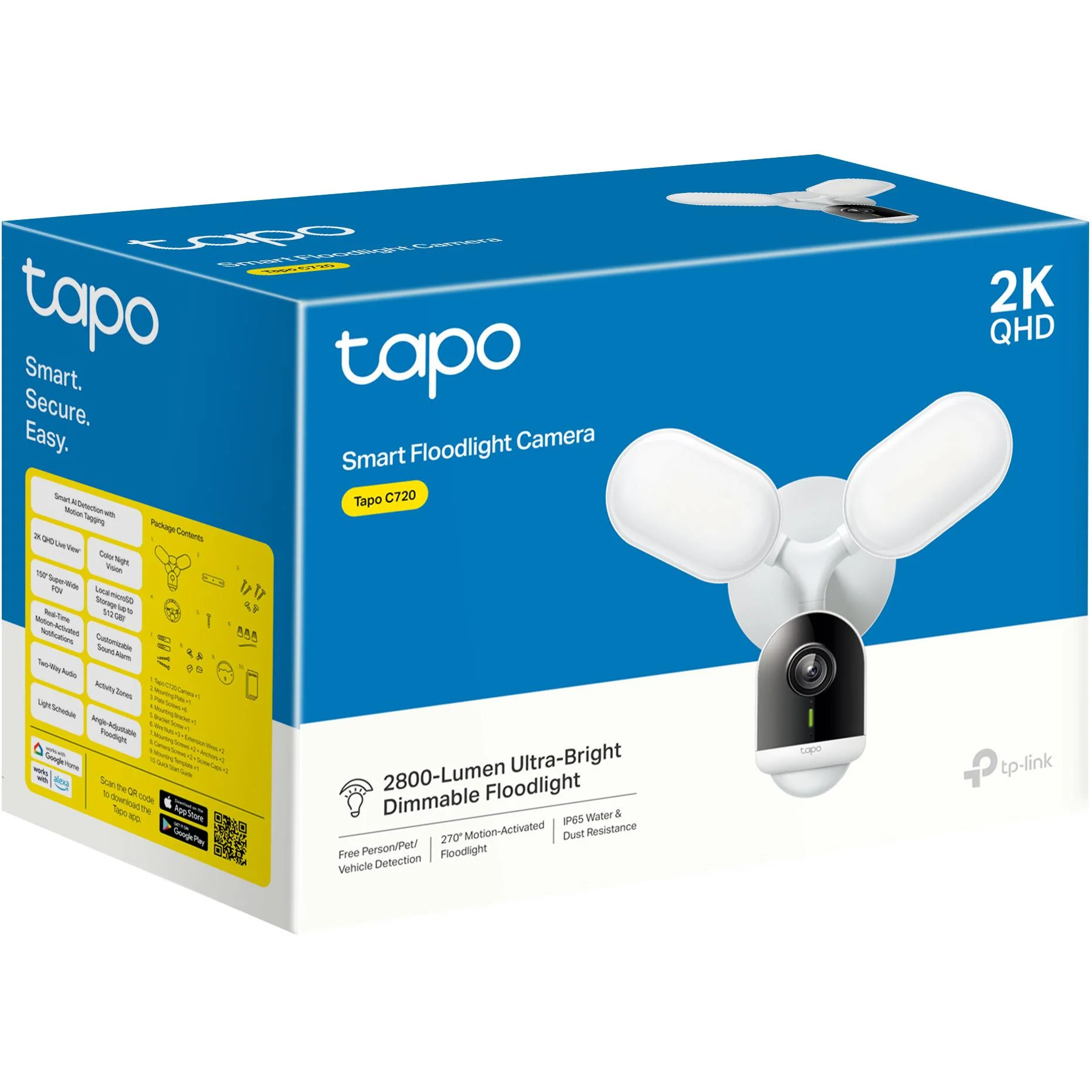 TP-Link Tapo C720 Smart Floodlight Camera 2K (Wired) - Image 9