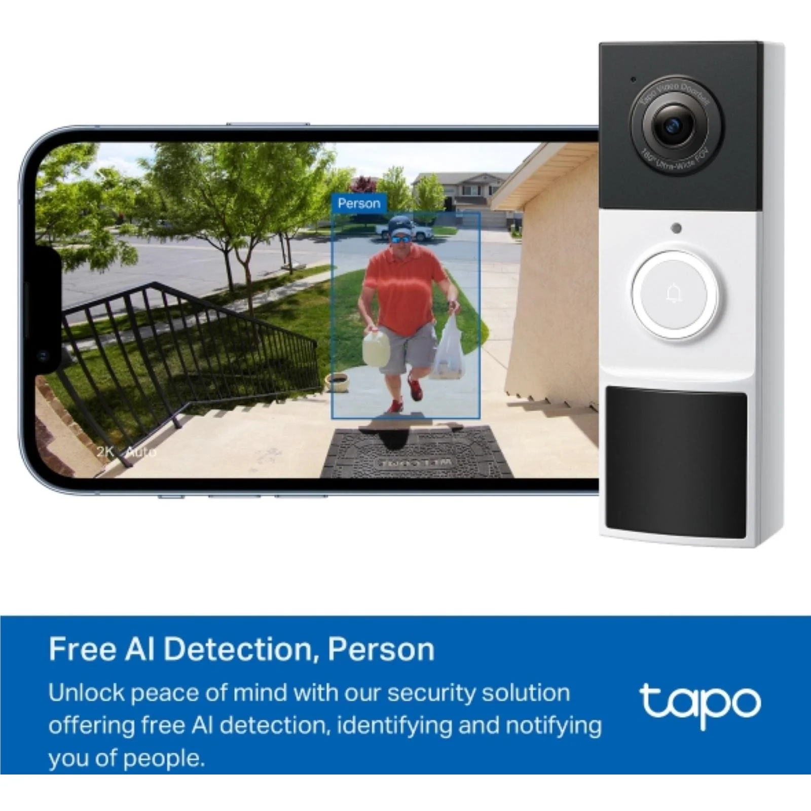 TP-Link Tapo D210 3MP Smart Video Doorbell - Image 5