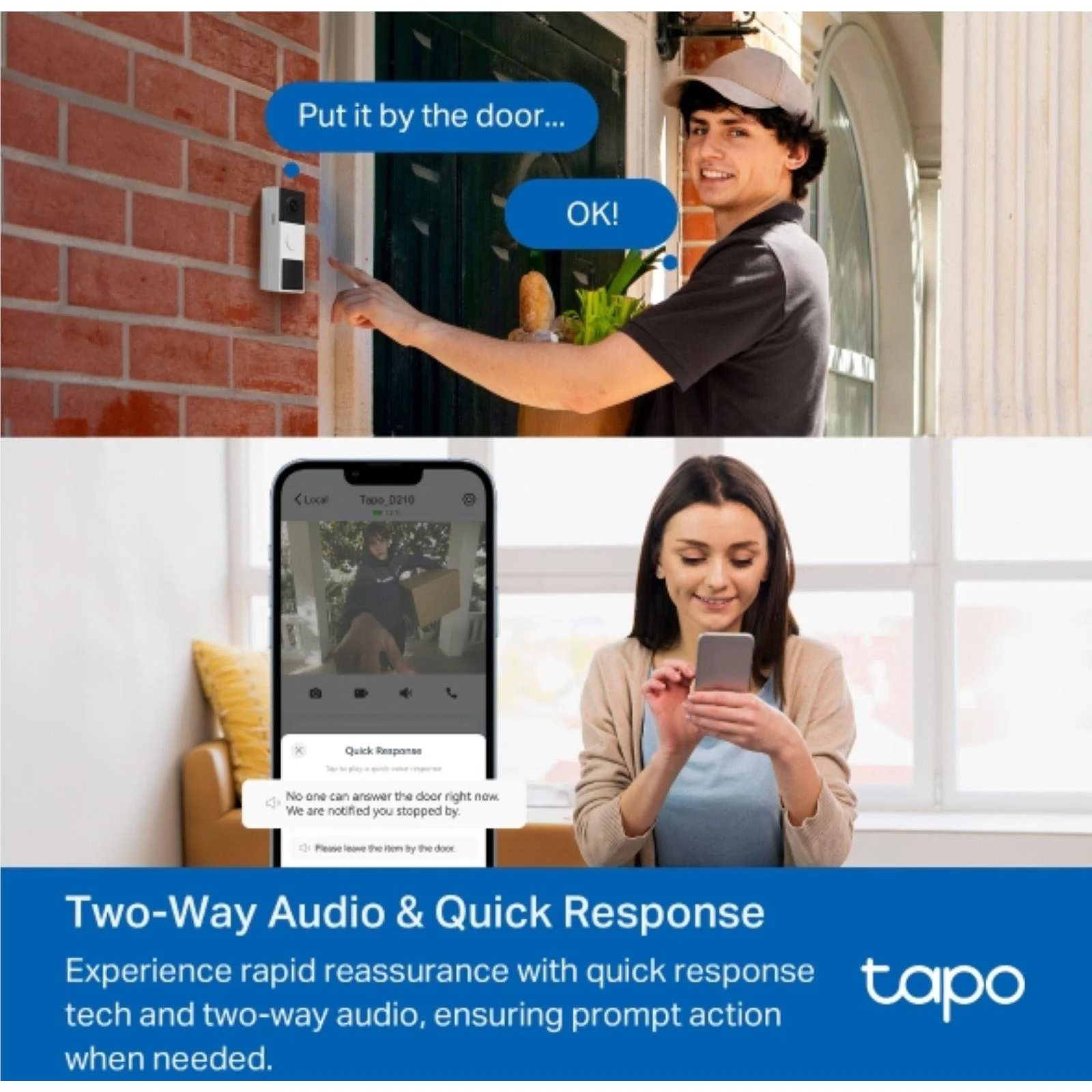 TP-Link Tapo D210 3MP Smart Video Doorbell - Image 7