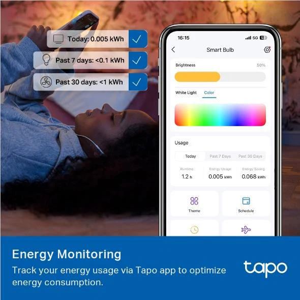 TP-Link Tapo L535E E27 Multicolour Bulb [Matter Compatible] - Image 10