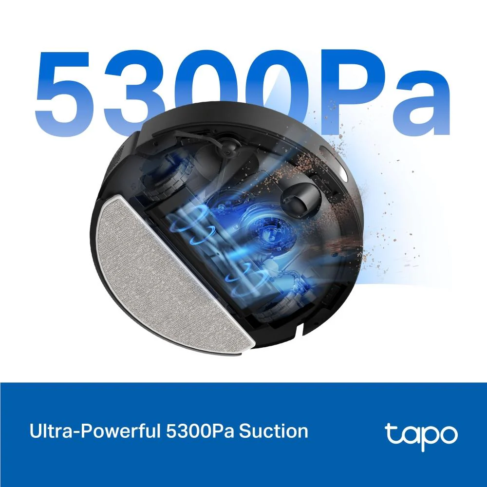 TP-Link Tapo RV30 Max Plus Hyper Suction Robot Vacuum & Mop + Smart Auto-Empty Dock - Image 3