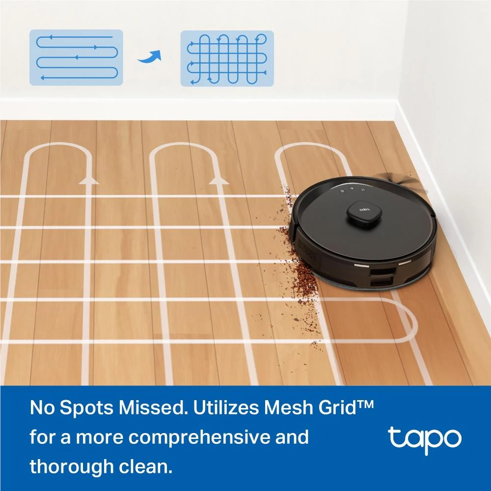 TP-Link Tapo RV30 Max Plus Hyper Suction Robot Vacuum & Mop + Smart Auto-Empty Dock - Image 4