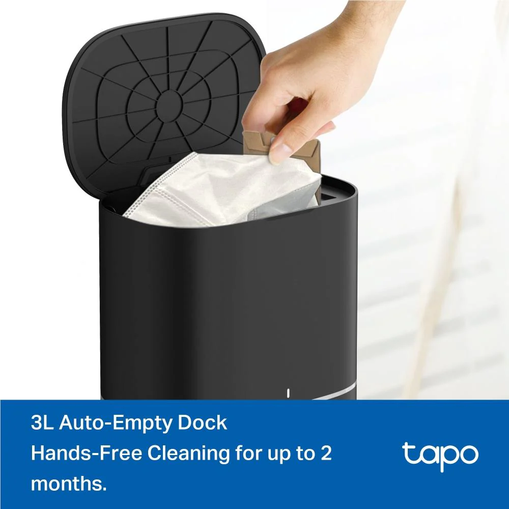 TP-Link Tapo RV30 Max Plus Hyper Suction Robot Vacuum & Mop + Smart Auto-Empty Dock - Image 8