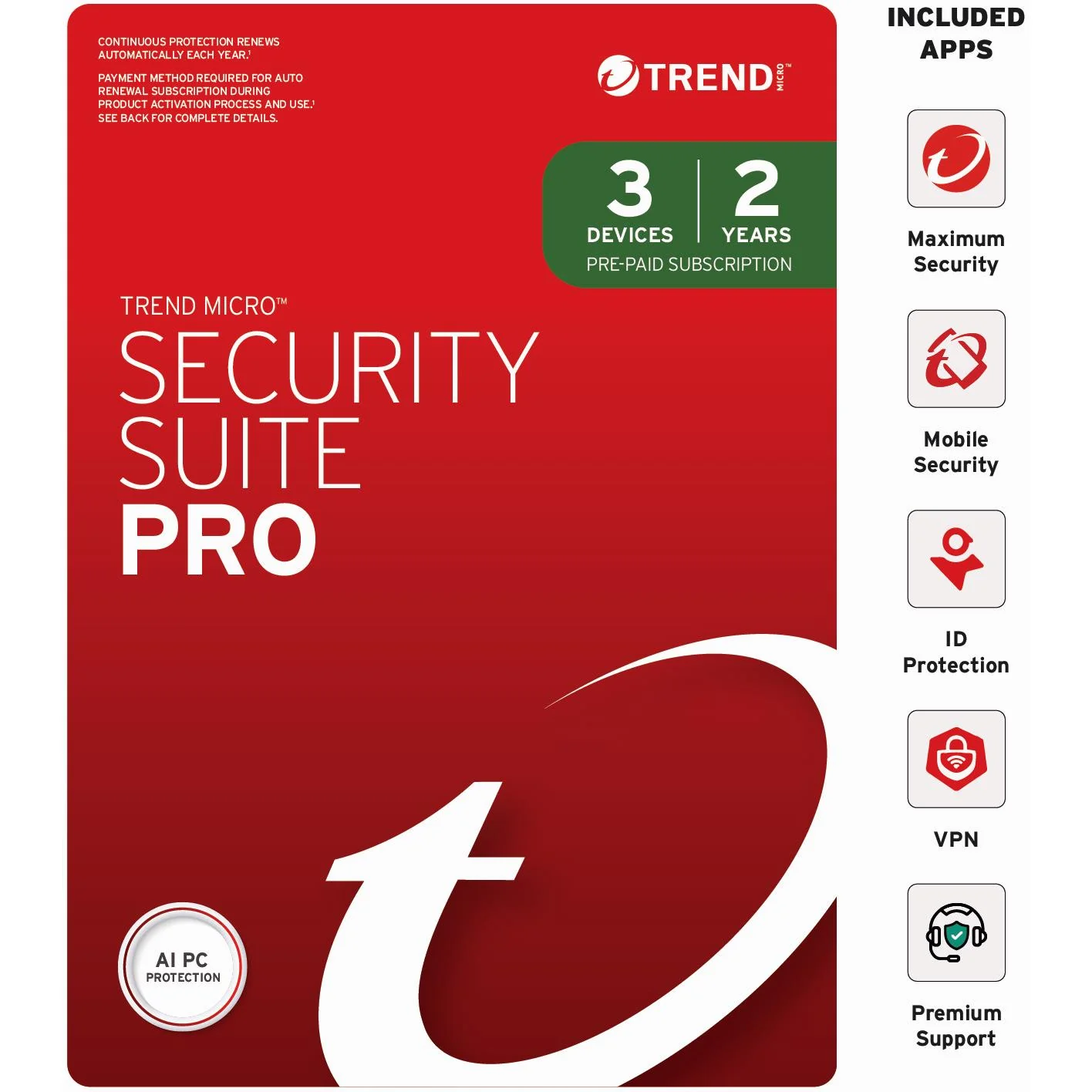 Trend Micro Security Suite Pro (3-Device, 2 Year) [Digital Download] - Image 2