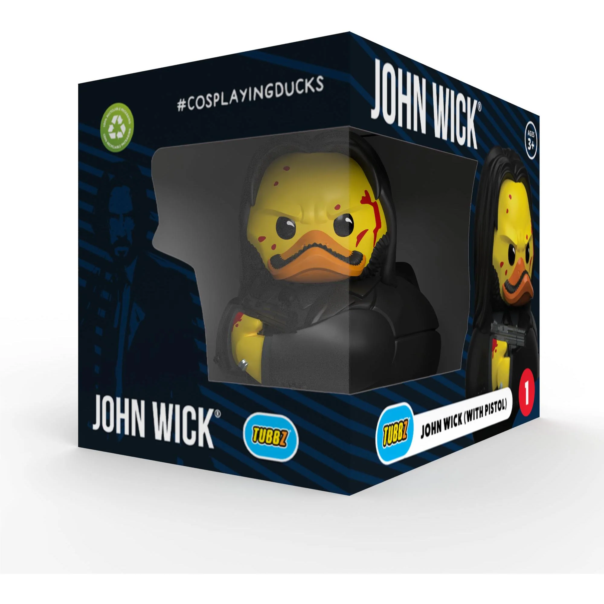 Tubbz Cosplaying Duck Collectible: Boxed (John Wick - Pistol) - Image 3