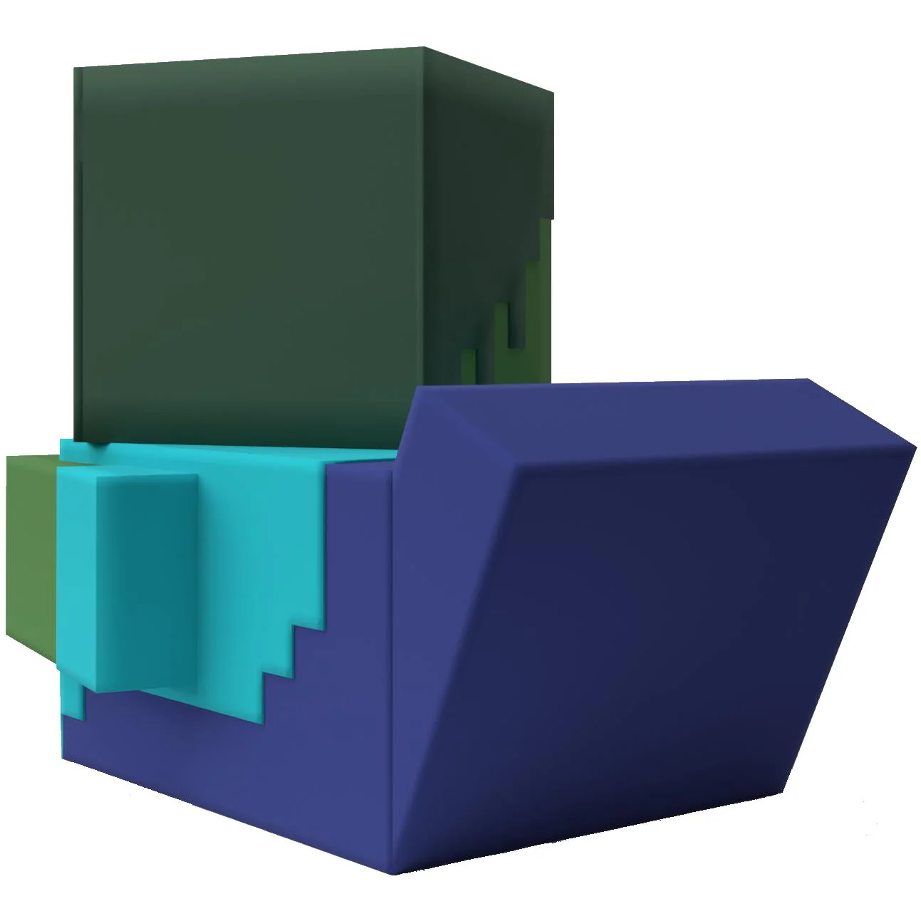 Tubbz Cosplaying Duck Collectible (Minecraft - Zombie) - Image 3