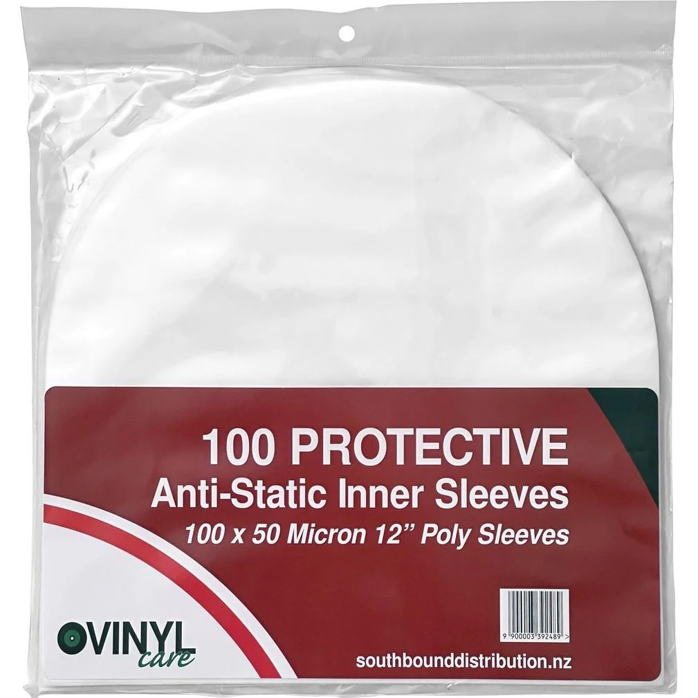 Vinyl Care Anti-Static Inner Sleeves 100 x 50 Micron 12''