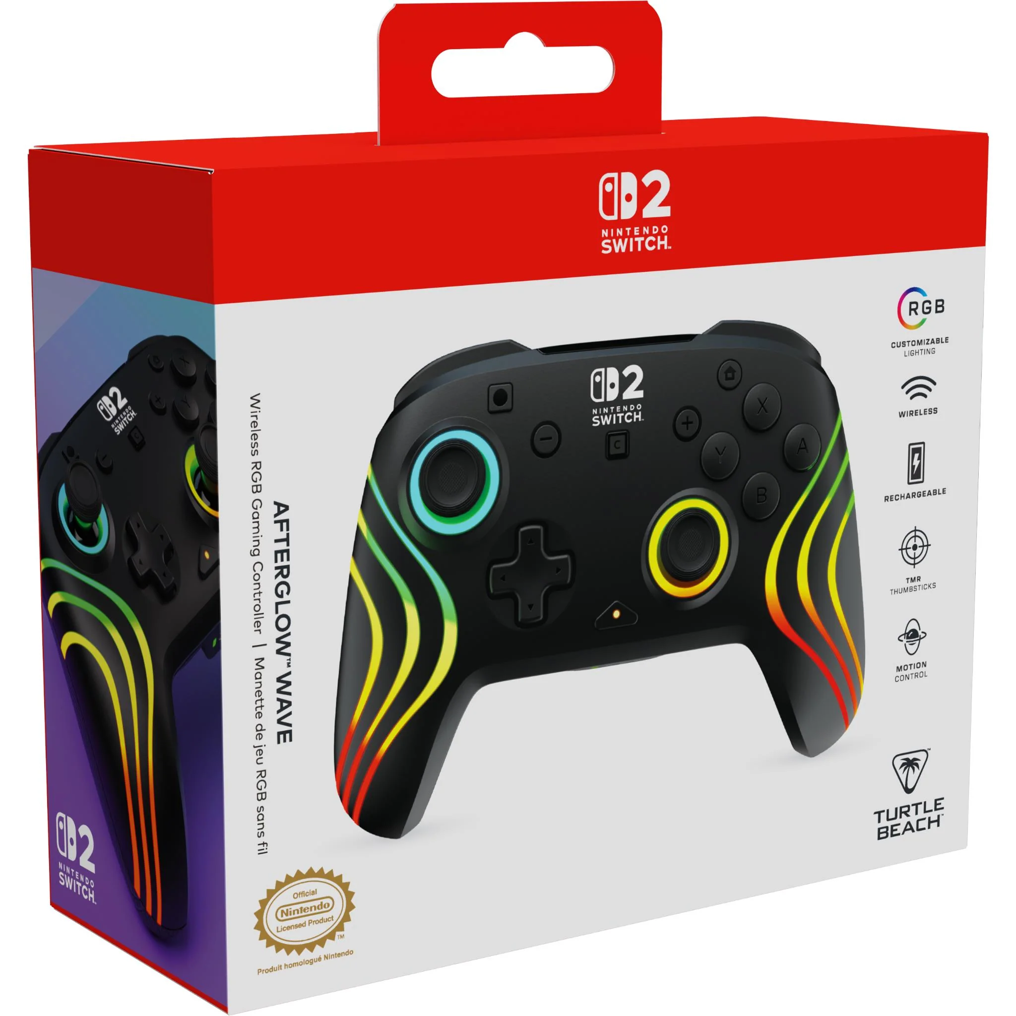 Turtle Beach Afterglow Wired Gaming Controller for Nintendo Switch 2 (Wave - Black) - Image 8