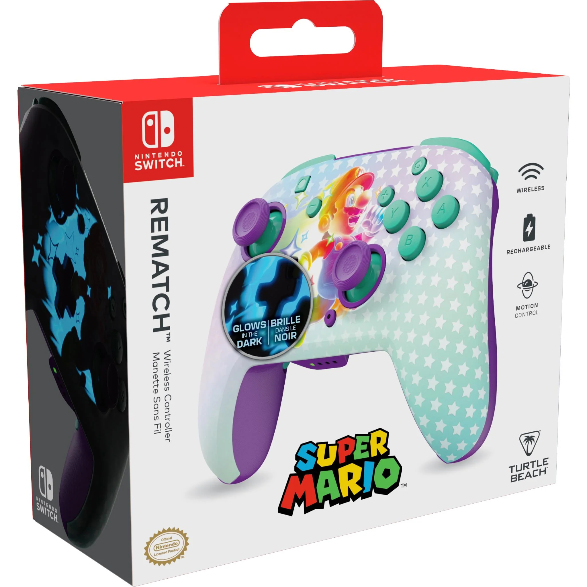 Turtle Beach Rematch Wireless Controller for Nintendo Switch (Invincible Mario) - Image 9