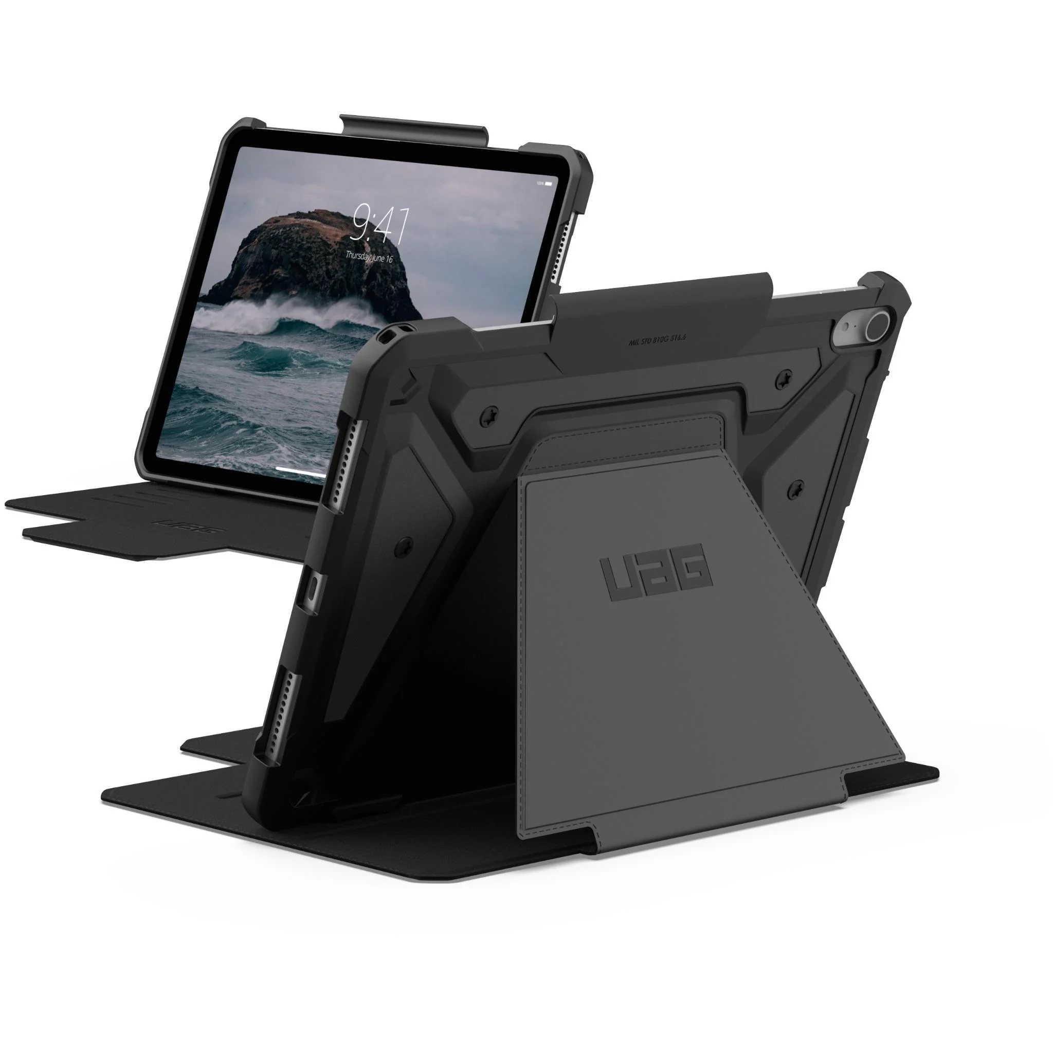 UAG Metropolis SE Case for iPad Air 11 (2024) [Black/Titanium] - Image 5