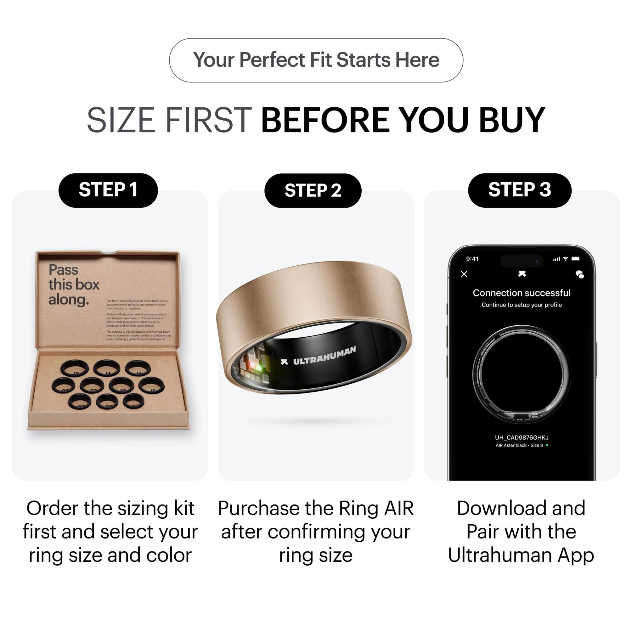 Ultrahuman Ring Air [Size 8] (Rose Gold) - Image 2