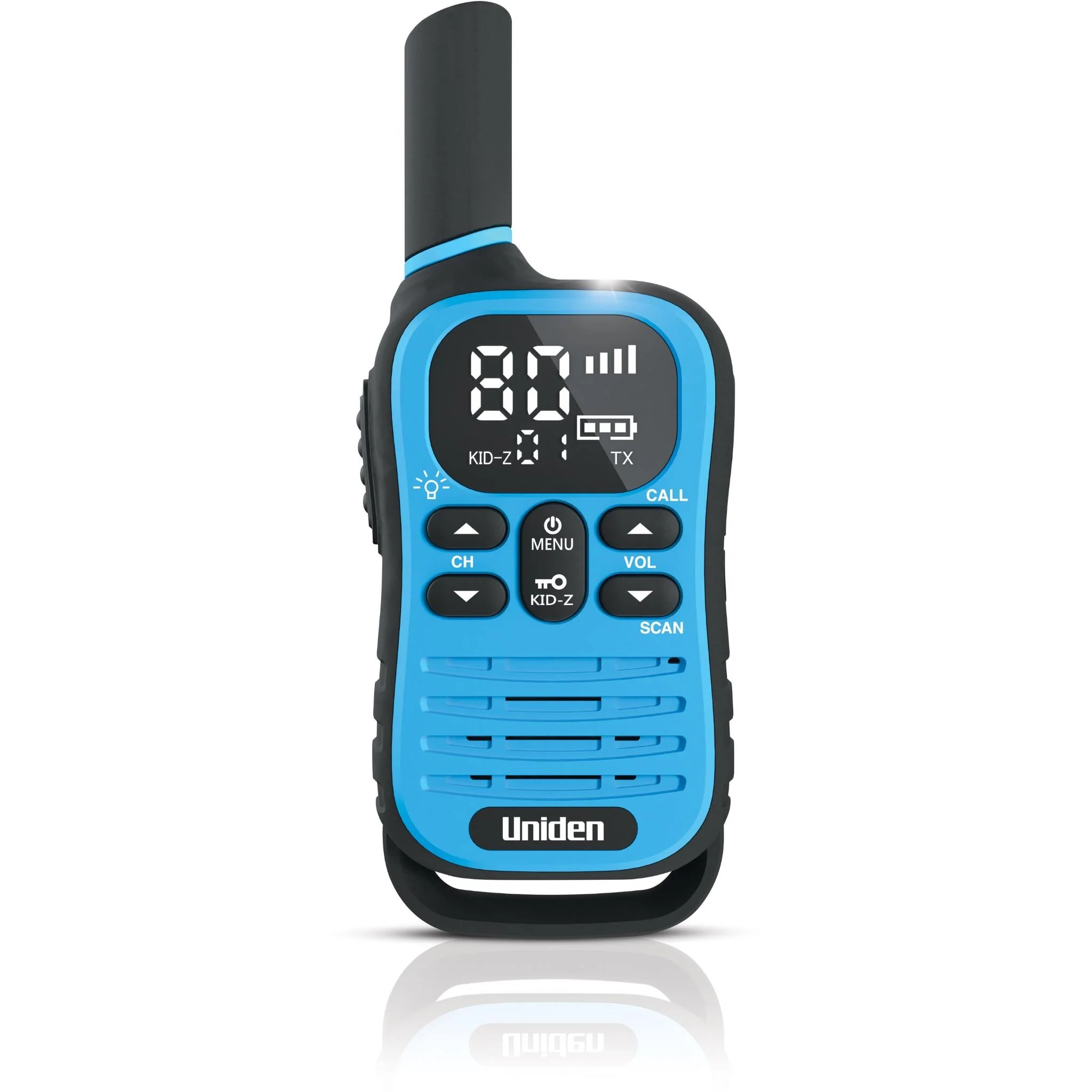 Uniden UH45 Max 0.5W UHF Handheld Radio with Kid-Zone Plus (Blue/Green/Yellow/Pink) [4 Pack] - Image 2