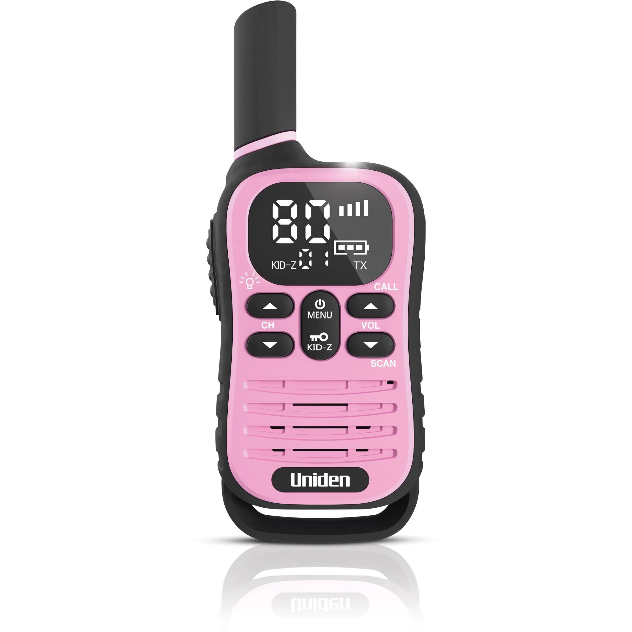 Uniden UH45 Max 0.5W UHF Handheld Radio with Kid-Zone Plus (Blue/Green/Yellow/Pink) [4 Pack] - Image 4