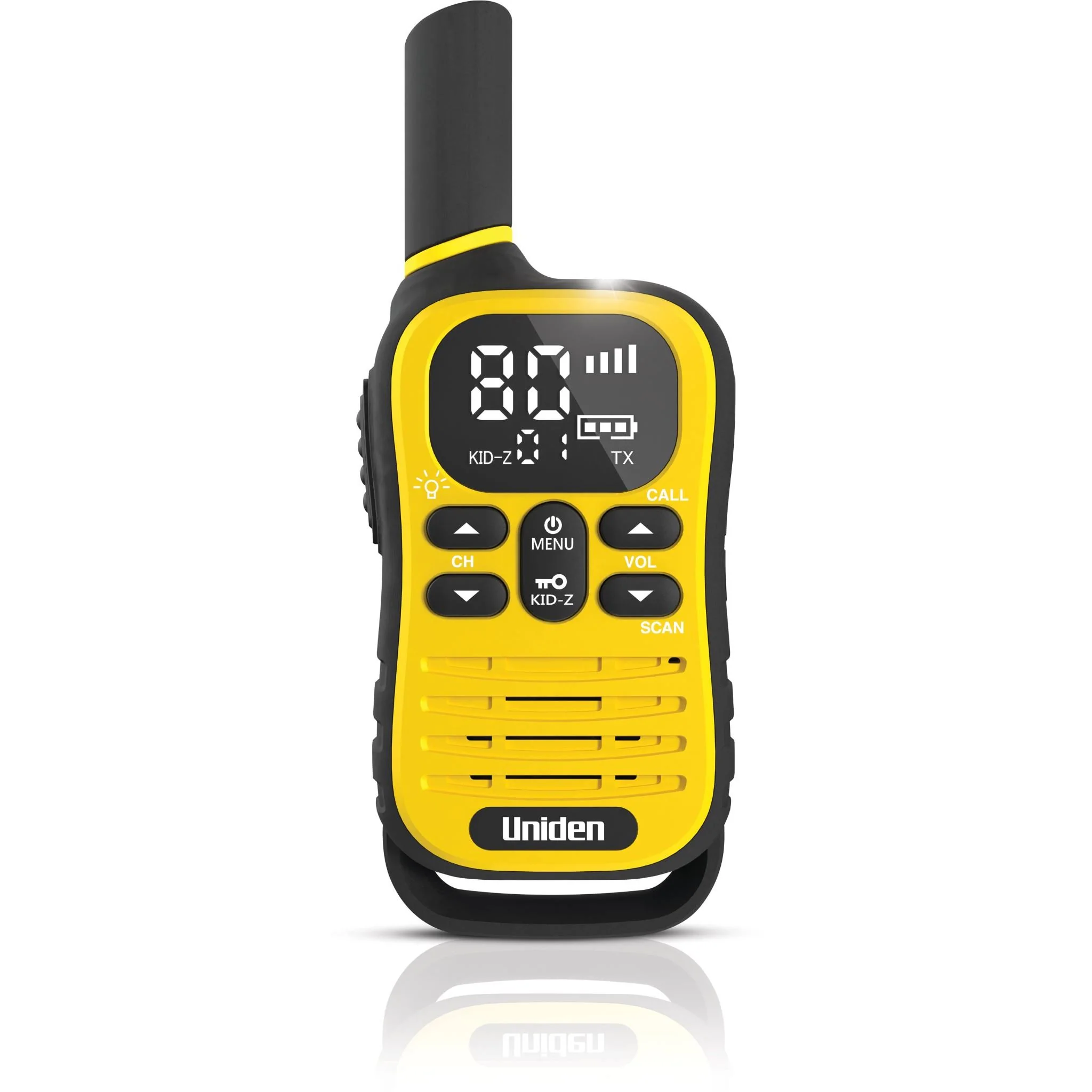 Uniden UH45 Max 0.5W UHF Handheld Radio with Kid-Zone Plus (Blue/Green/Yellow/Pink) [4 Pack] - Image 5