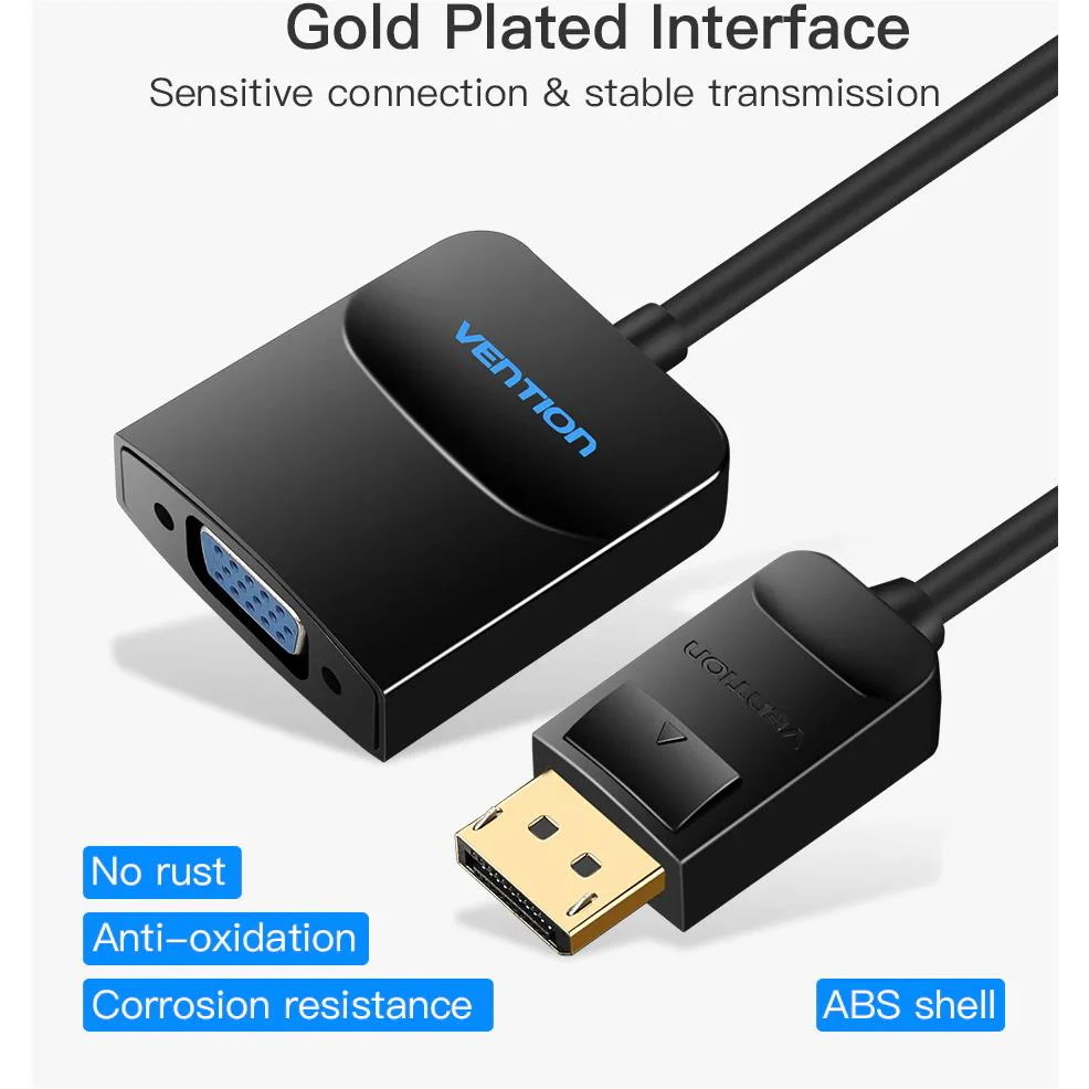 Vention DisplayPort to VGA Converter (0.15m) - Image 5