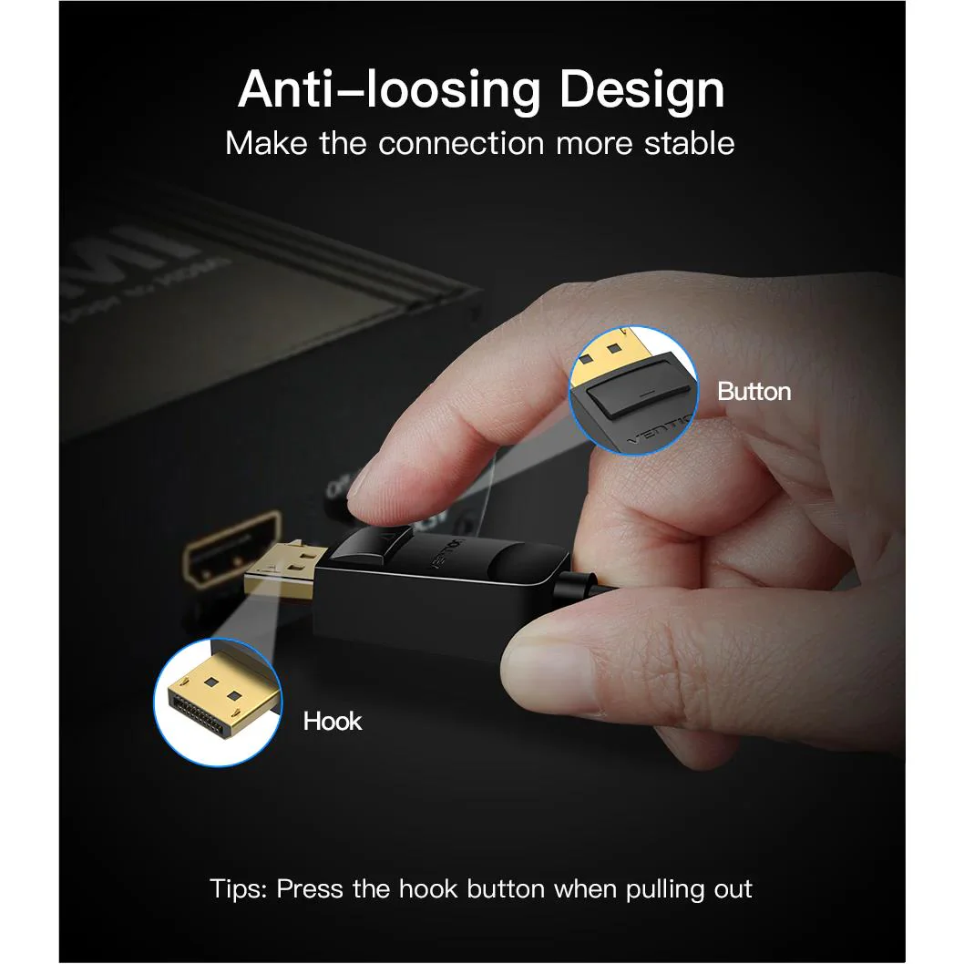 Vention DisplayPort to VGA Converter (0.15m) - Image 6