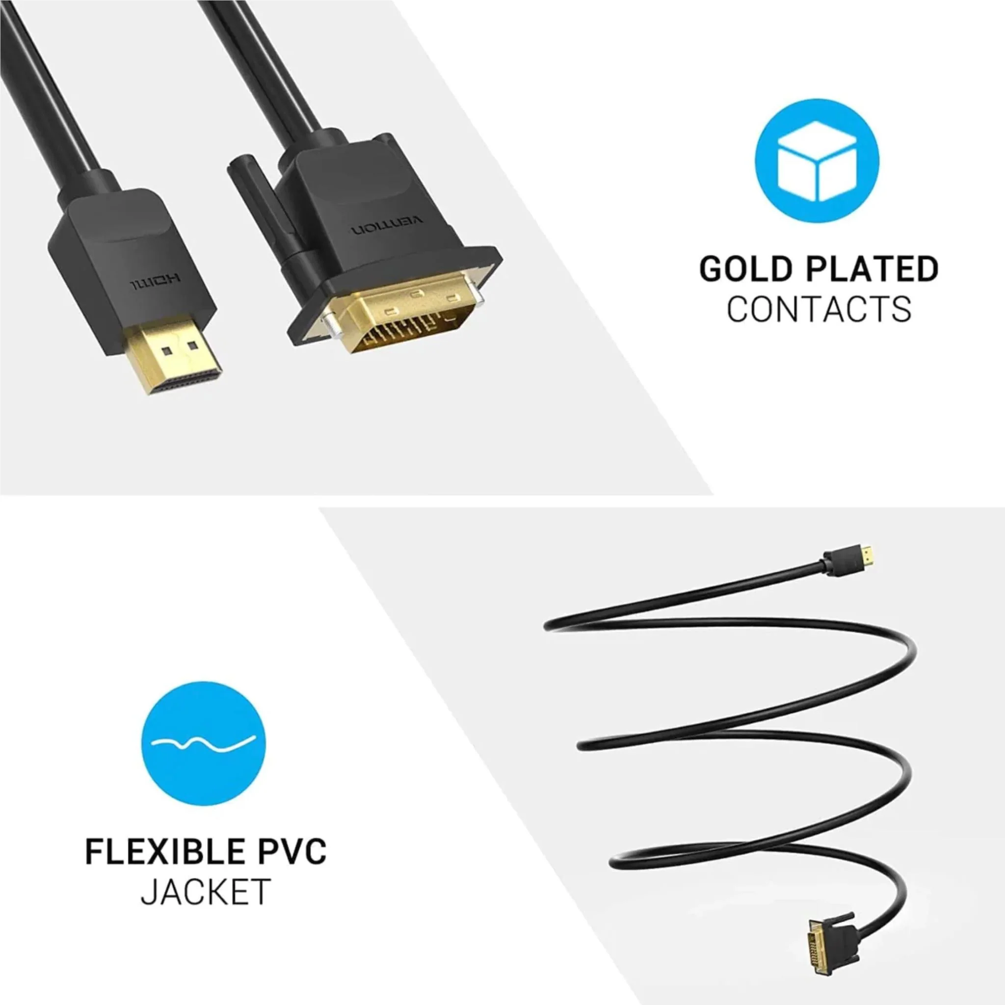 Vention HDMI to DVI Cable (2m) - Image 8
