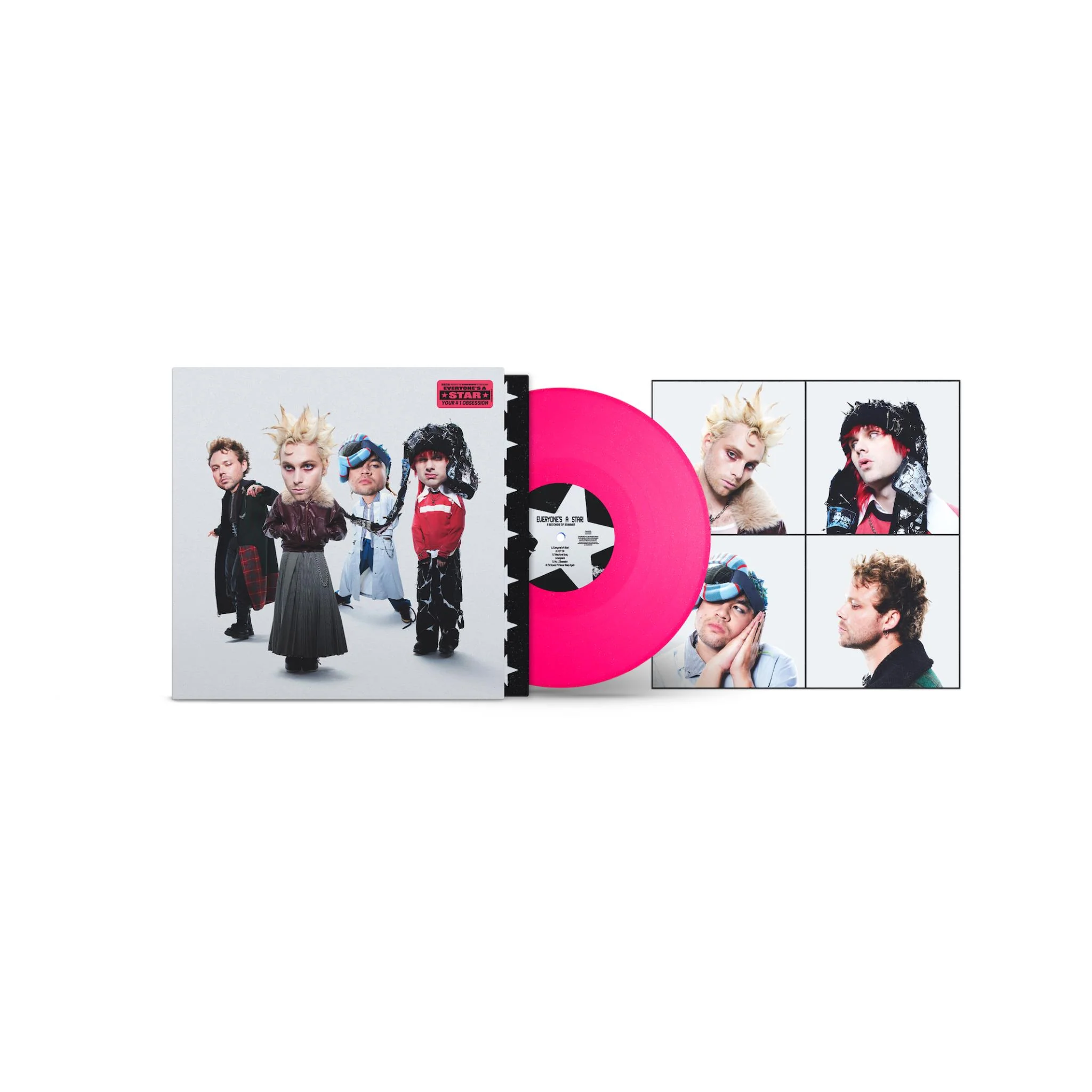 Everyone's A Star (Neon Pink Glitter Vinyl)