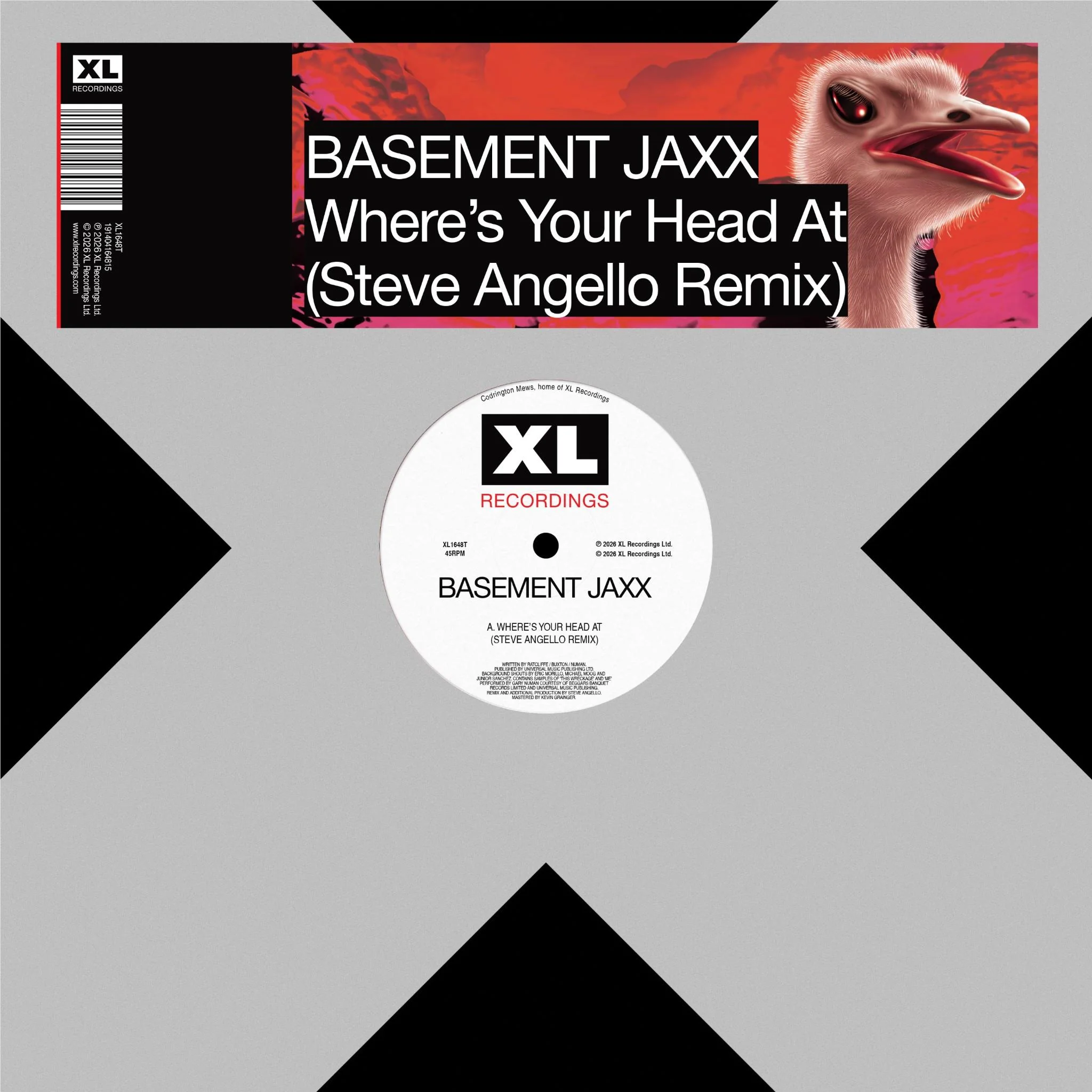 Wheres Your Head At (Steve Agnello Remix) (12'' Vinyl) - Image 2