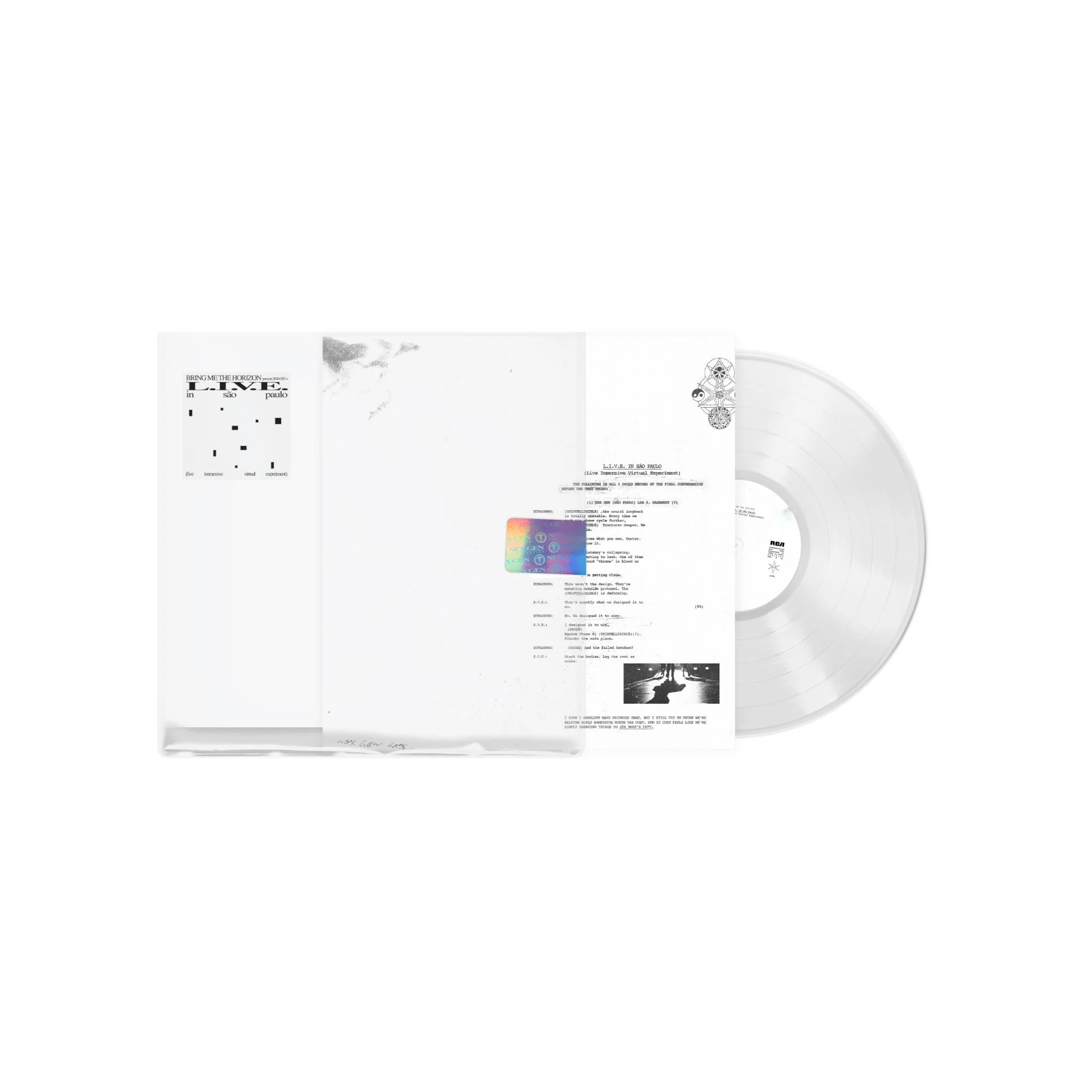 L.I.V.E. IN SÃO PAULO (Live Immersive Virtual Experiment) (Crystal Clear Vinyl) - Image 2
